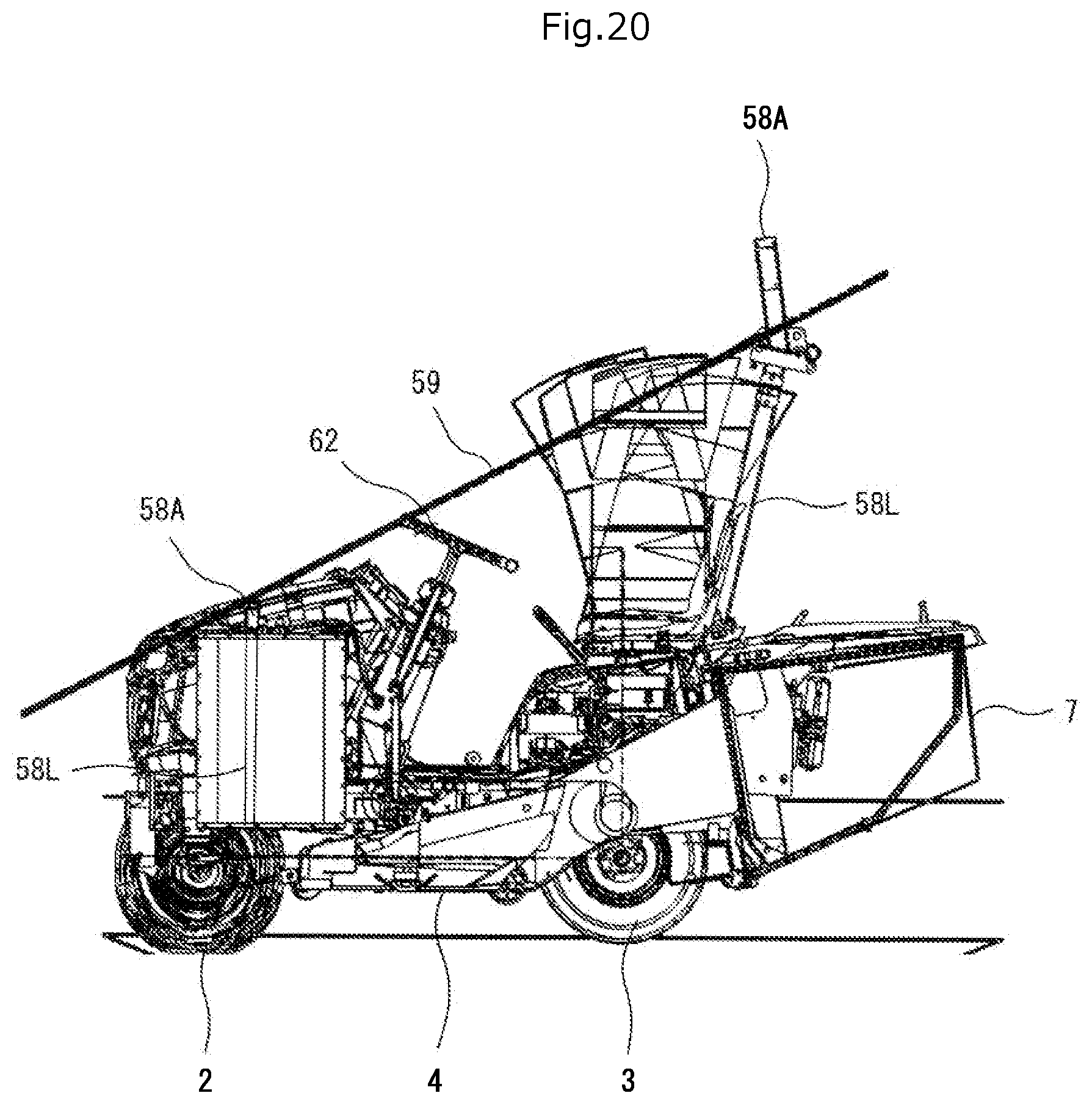 Patent US12457927 Figure 20 – Electric work vehicle drive arrangement