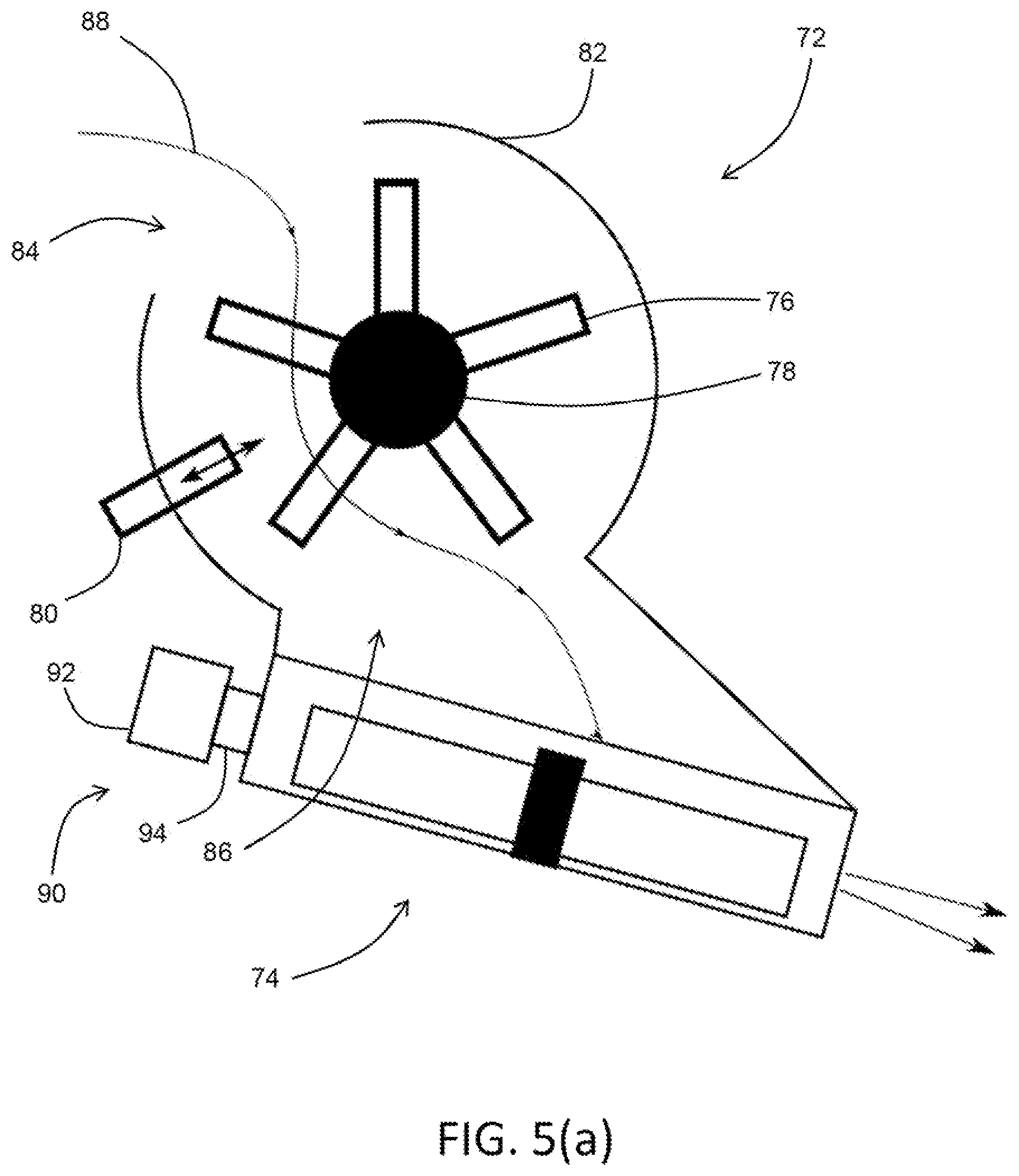 Patent US12457930 Figure 5 – Combine harvester with tilted crop material sensor arrangement
