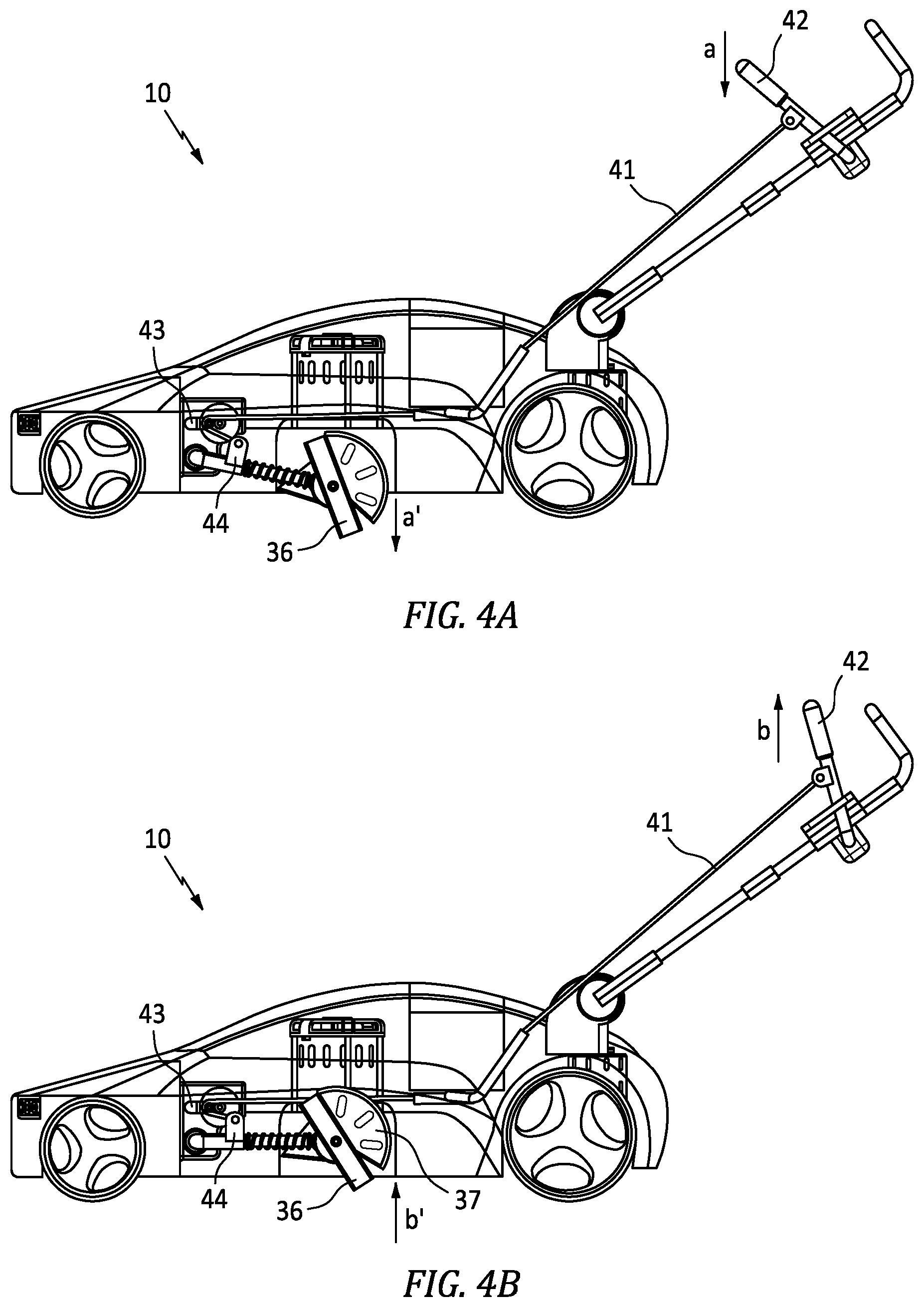 Patent US12457936 Figure 4 – Combination mower and edging device
