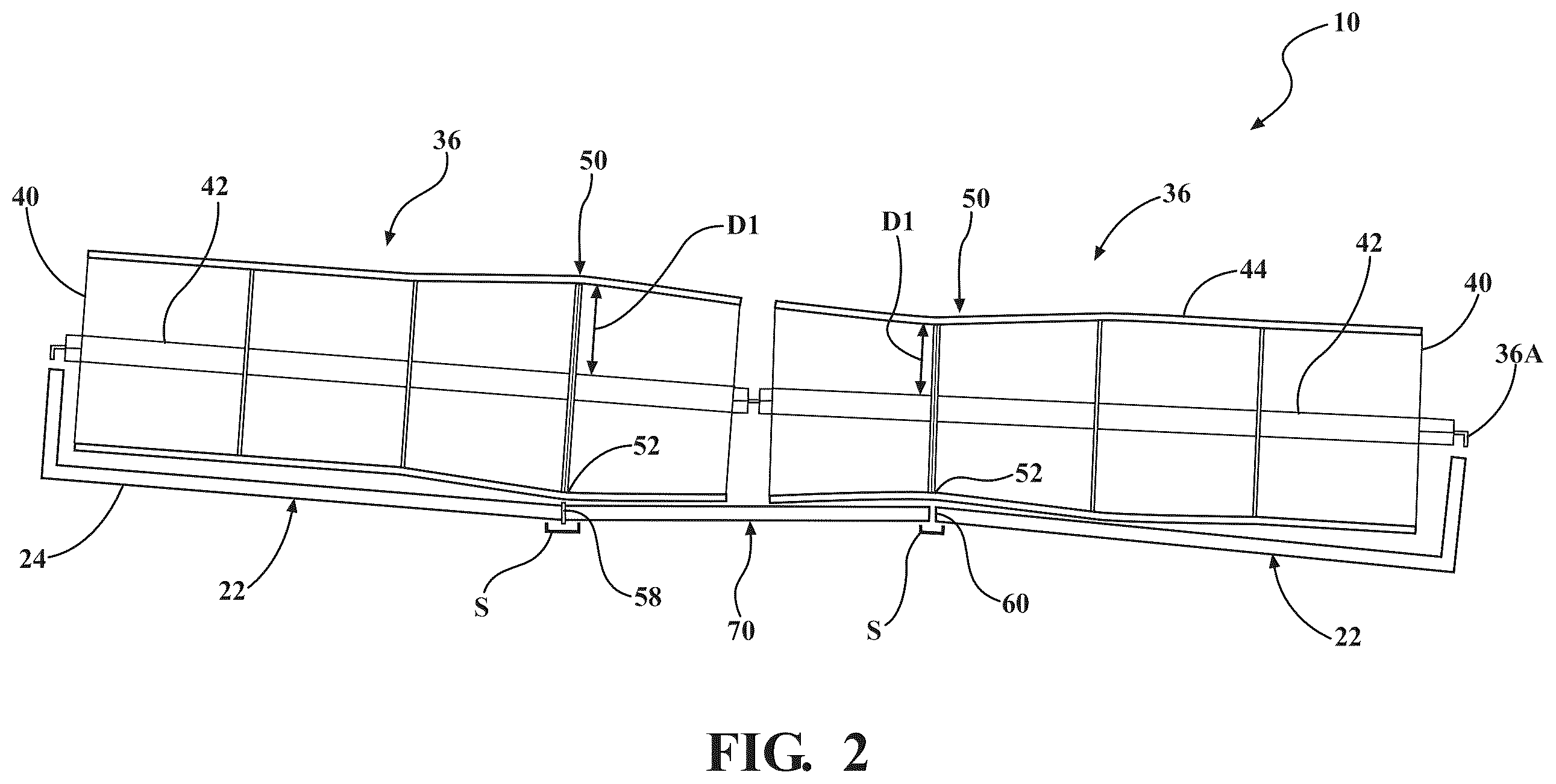 Patent US12457937 Figure 2 – Crop harvesting header with variable diameter reel
