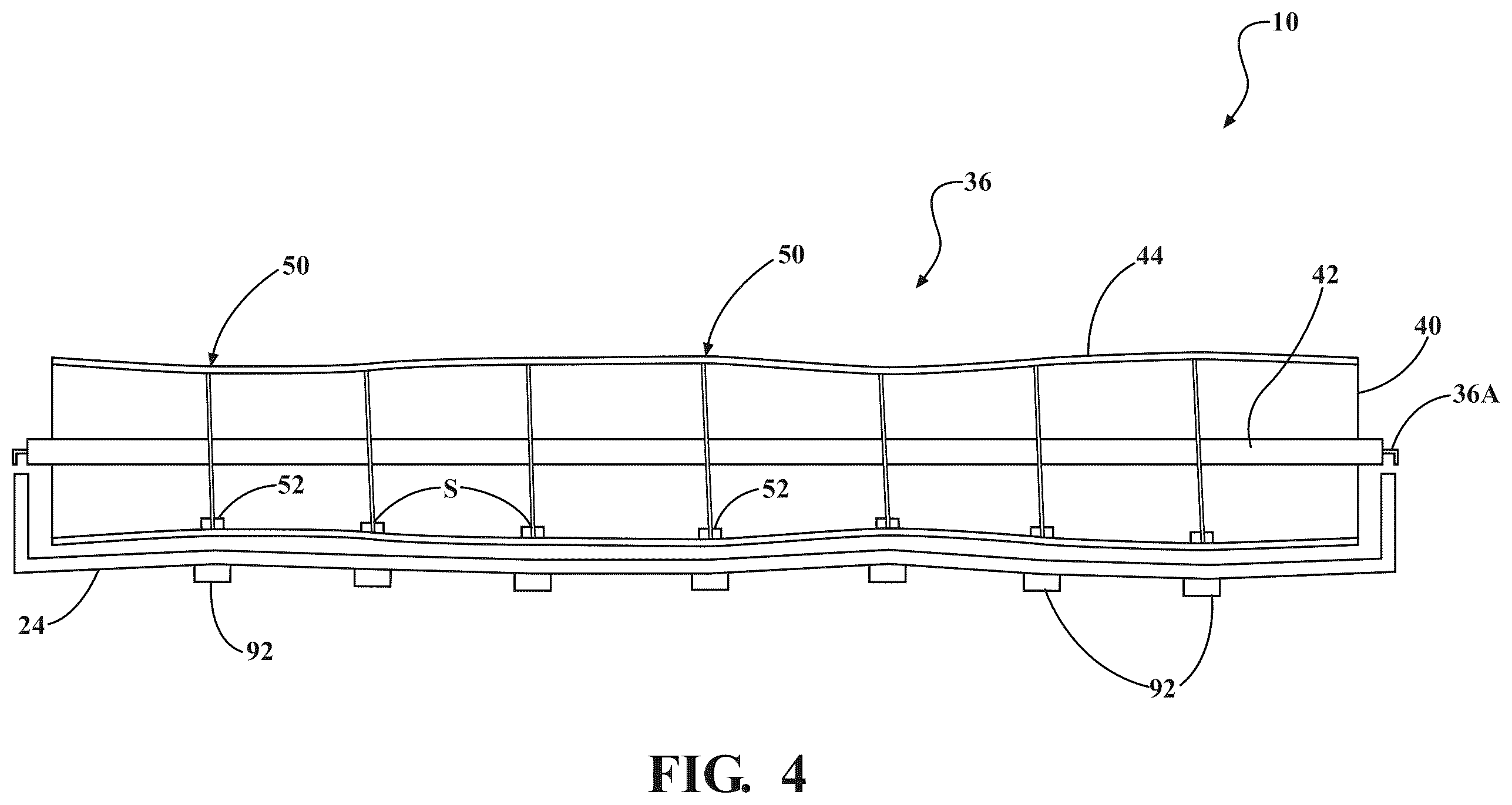Patent US12457937 Figure 4 – Crop harvesting header with variable diameter reel