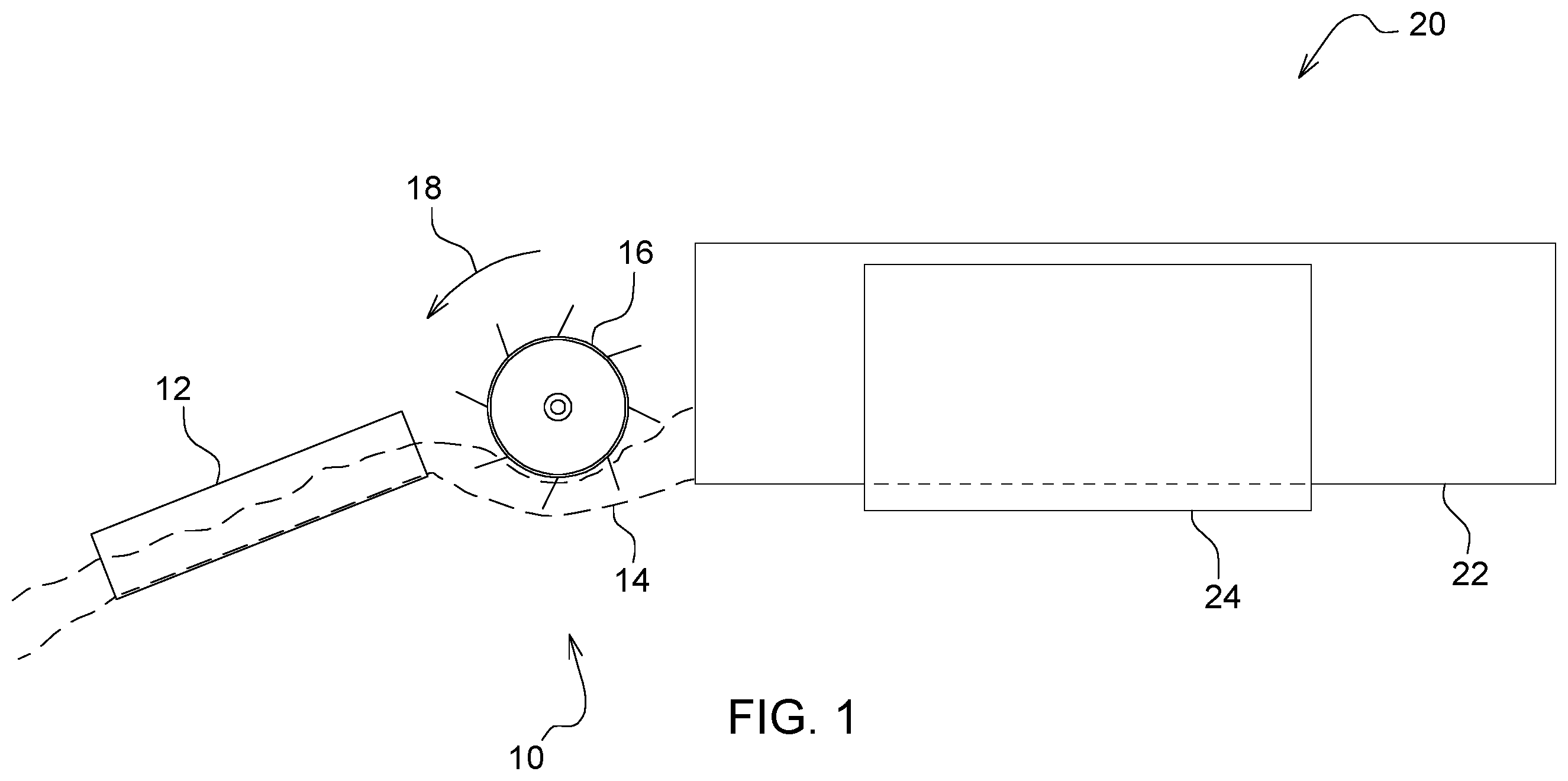 Patent US12457939 Figure 1 – Feed accelerator for an agricultural harvester