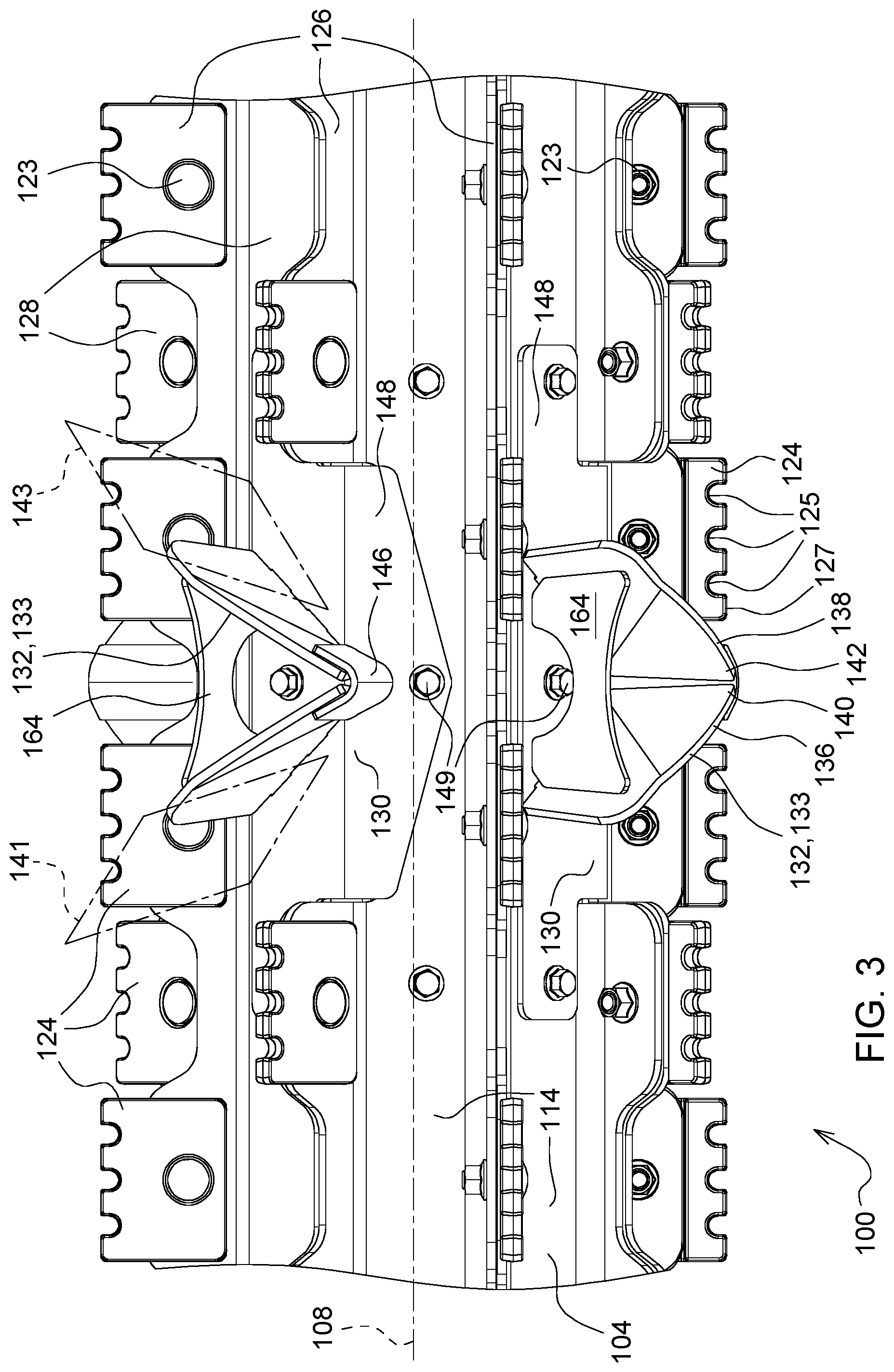 Patent US12457939 Figure 3 – Feed accelerator for an agricultural harvester