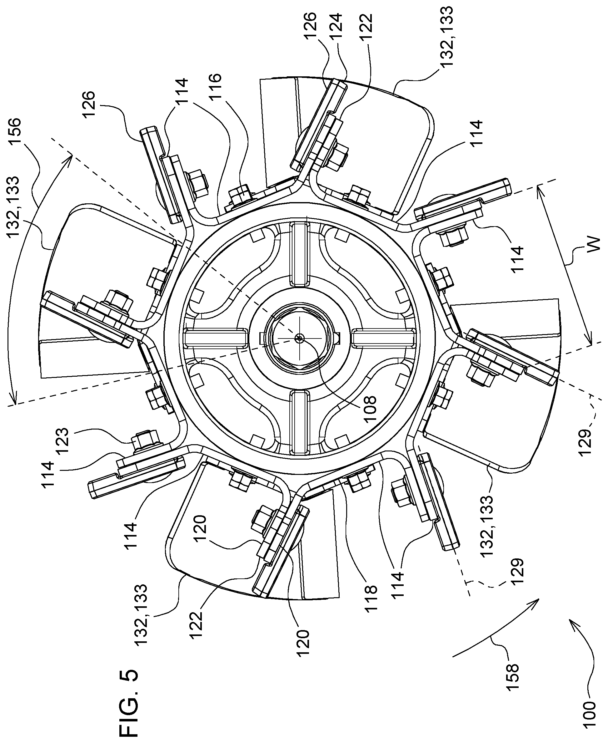 Patent US12457939 Figure 5 – Feed accelerator for an agricultural harvester