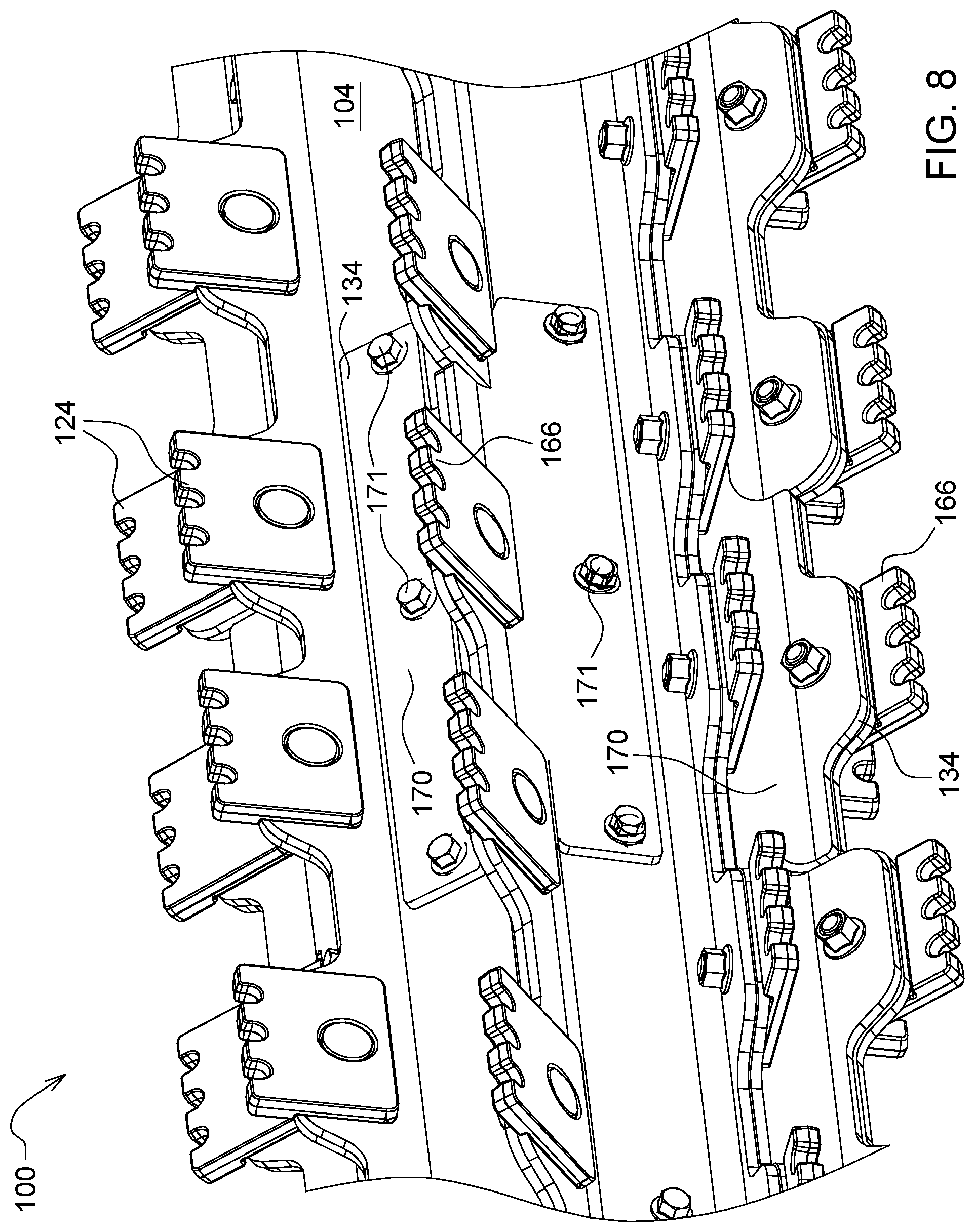 Patent US12457939 Figure 8 – Feed accelerator for an agricultural harvester