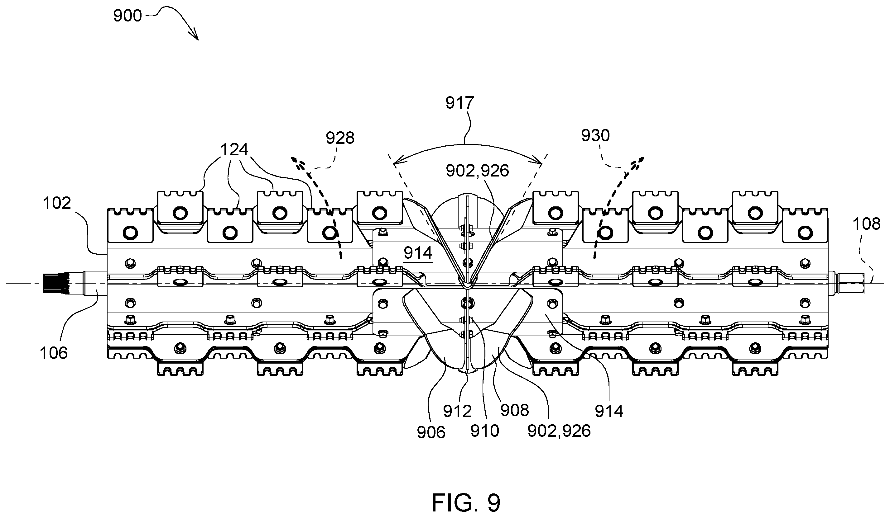 Patent US12457939 Figure 9 – Feed accelerator for an agricultural harvester