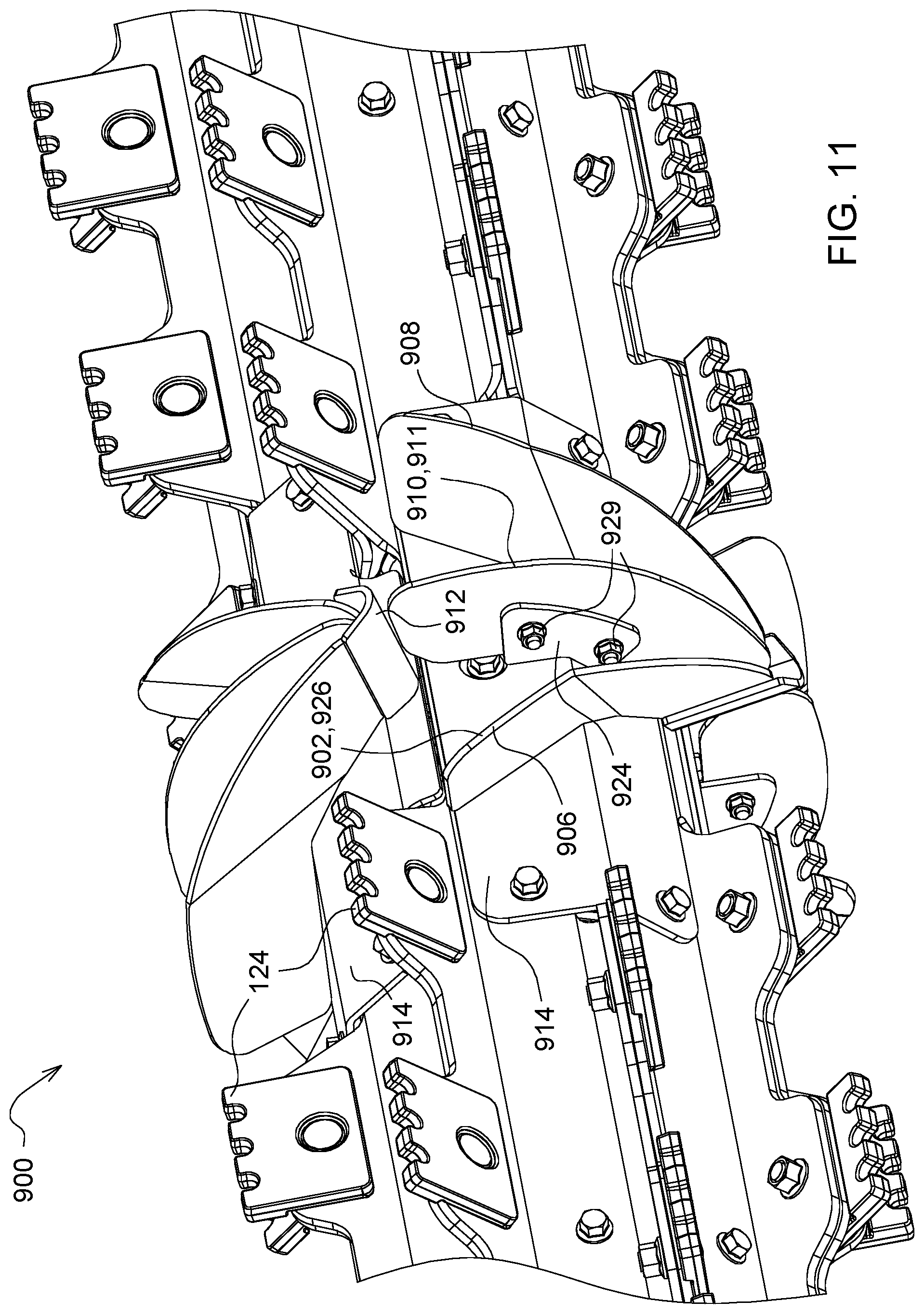 Patent US12457939 Figure 11 – Feed accelerator for an agricultural harvester