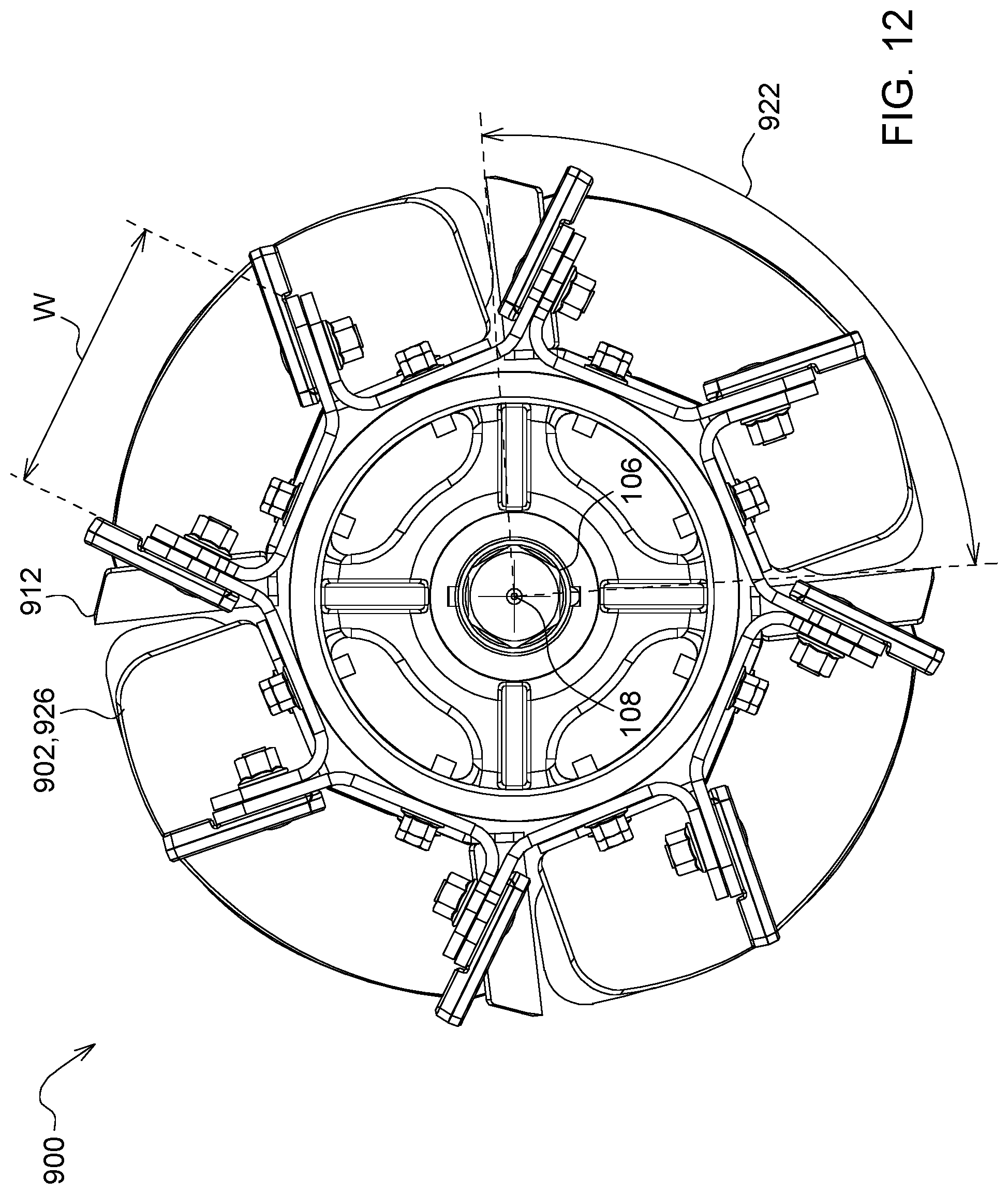 Patent US12457939 Figure 12 – Feed accelerator for an agricultural harvester