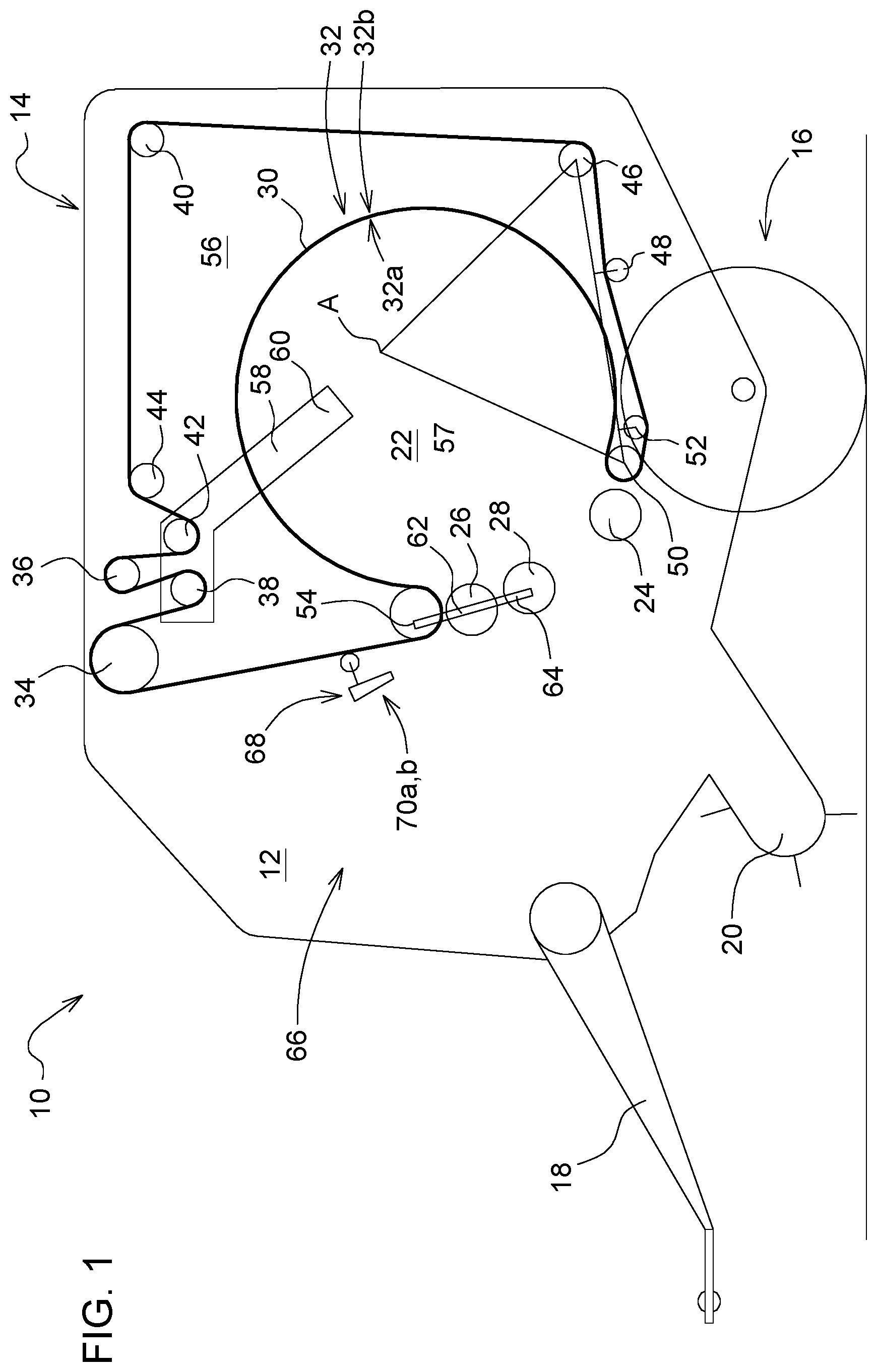 Patent US12457942 Figure 1 – Round baler implement