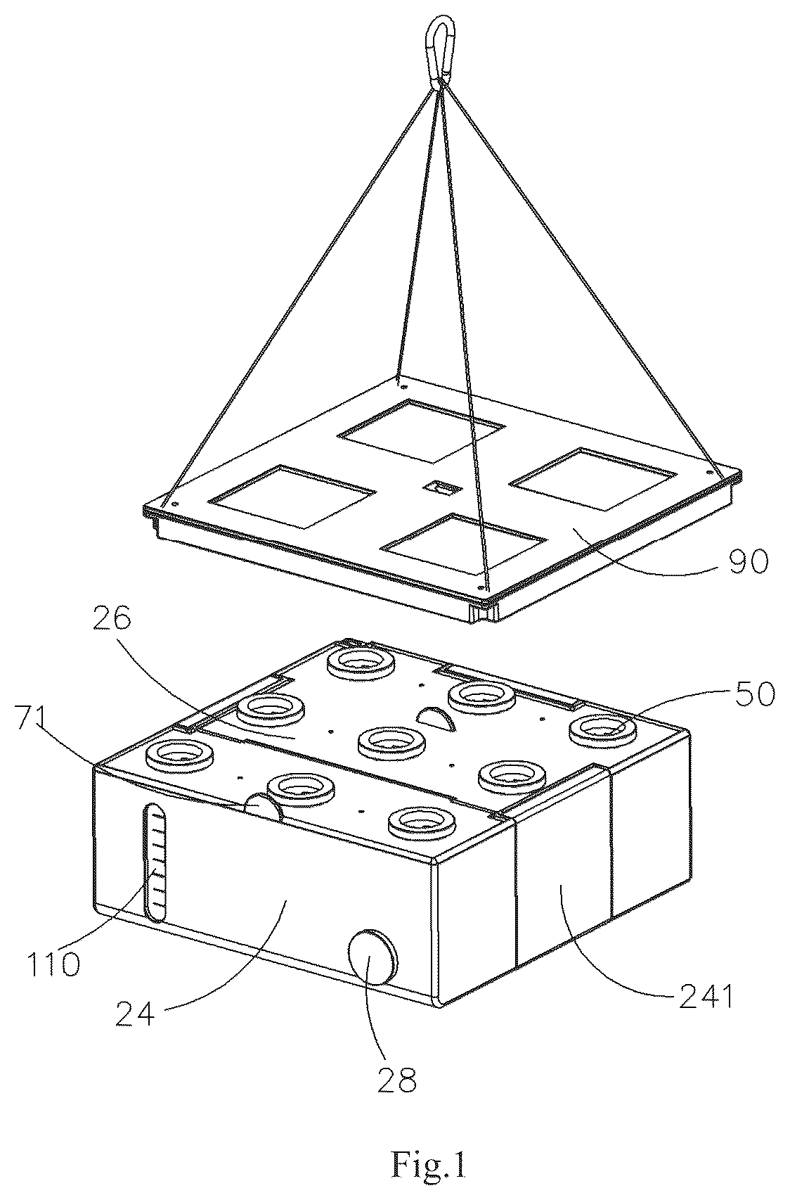 Patent US12457949 Figure 1 – Planting machine