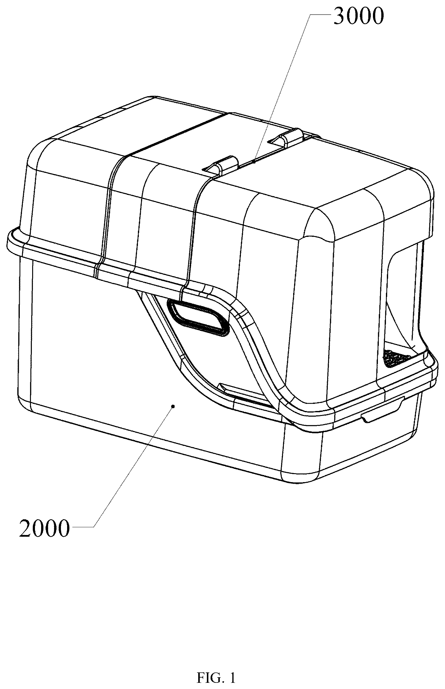 Patent US12457991 — Cat litter basin convenient for cleaning — Figure 1