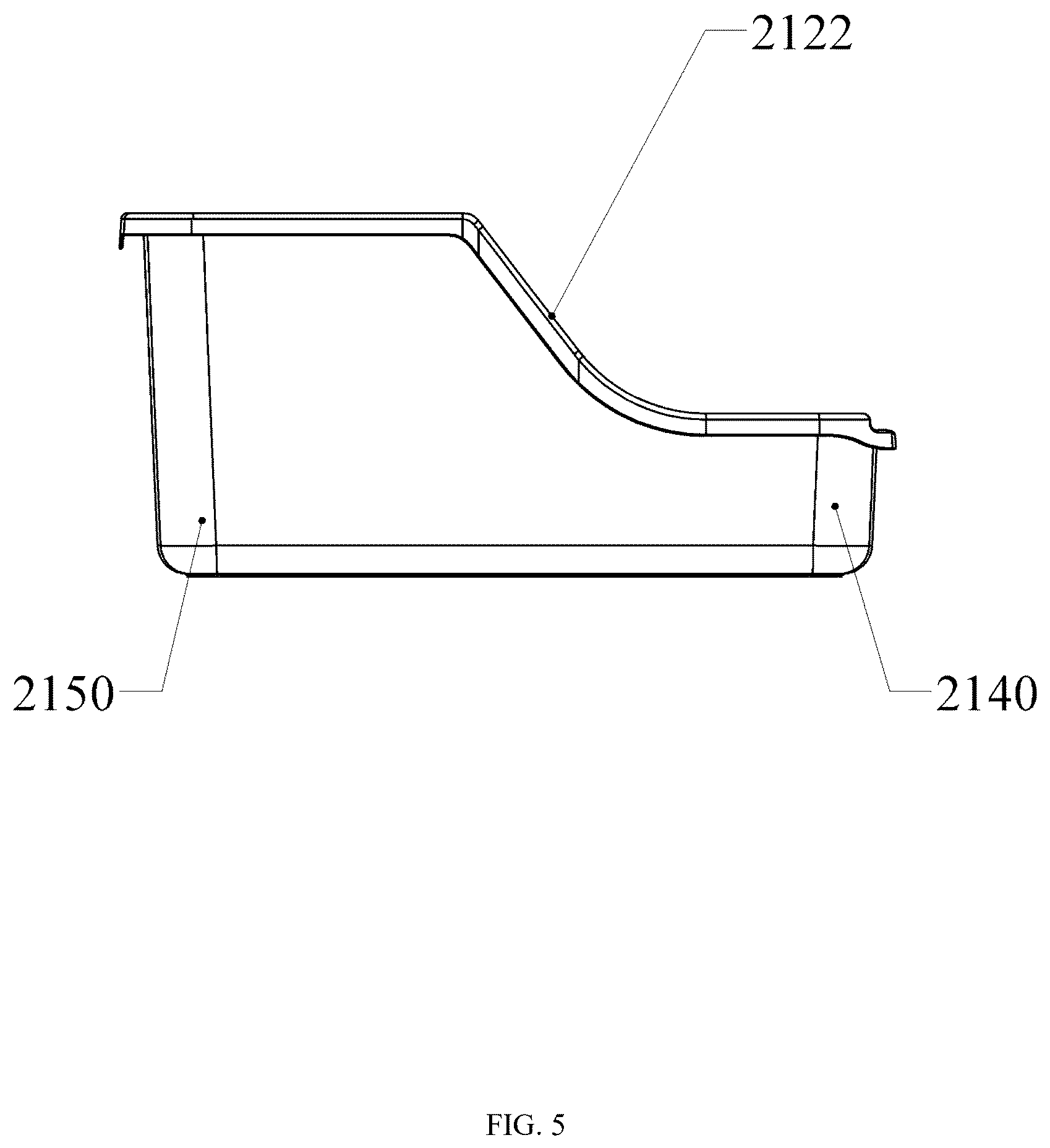 Patent US12457991 Figure 5 – Cat litter basin convenient for cleaning