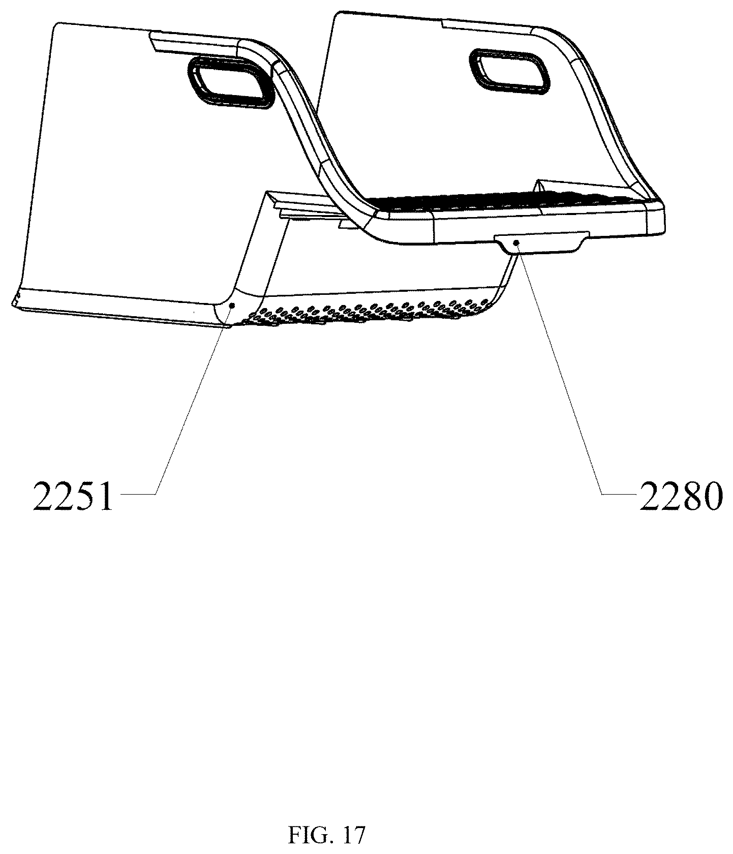 Patent US12457991 Figure 17 – Cat litter basin convenient for cleaning