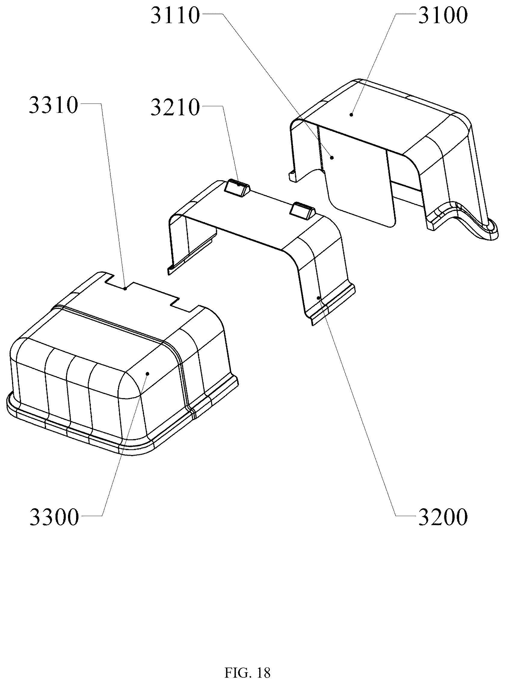 Patent US12457991 Figure 18 – Cat litter basin convenient for cleaning
