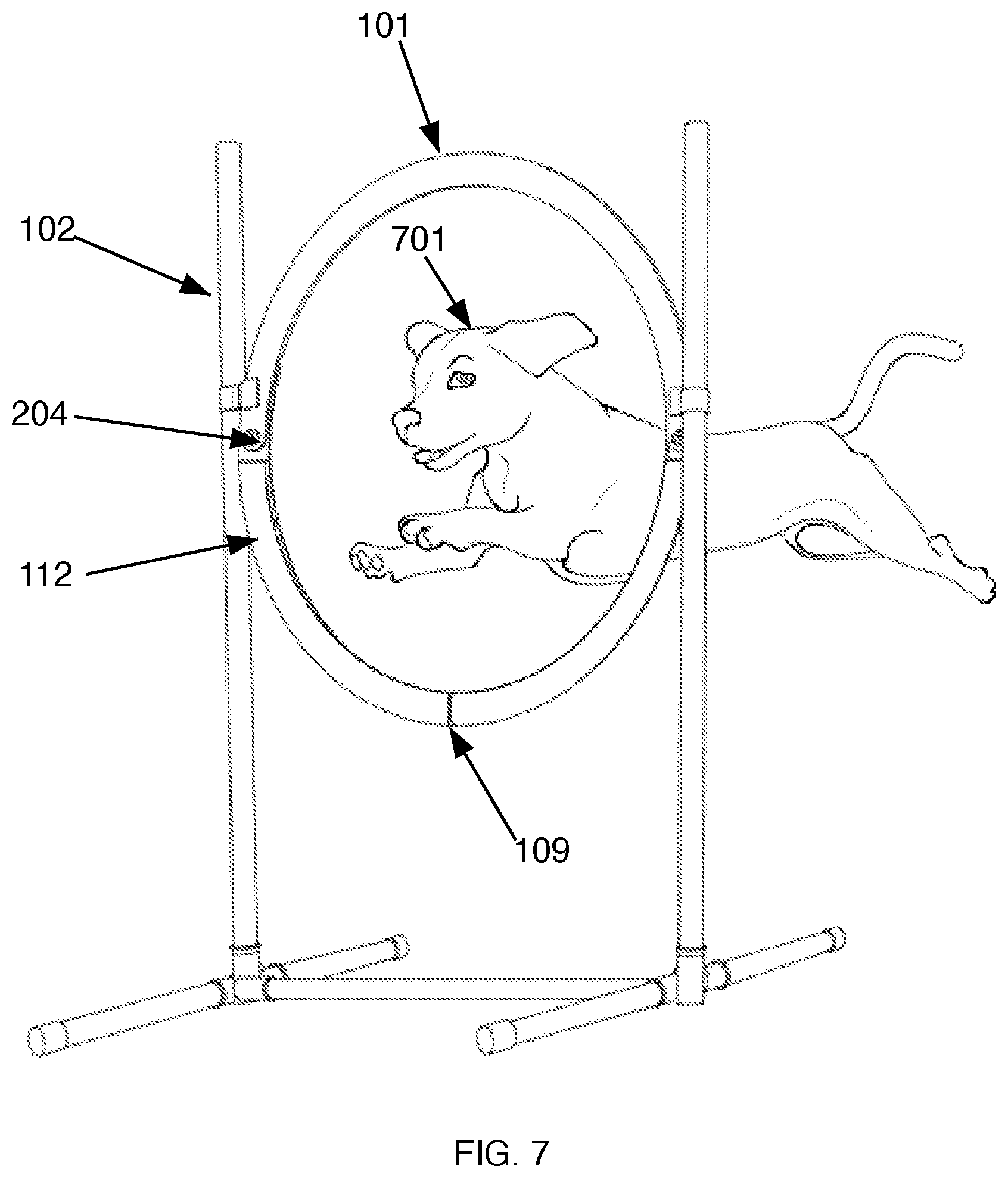 Patent US12457993 Figure 5 – Agility hoop
