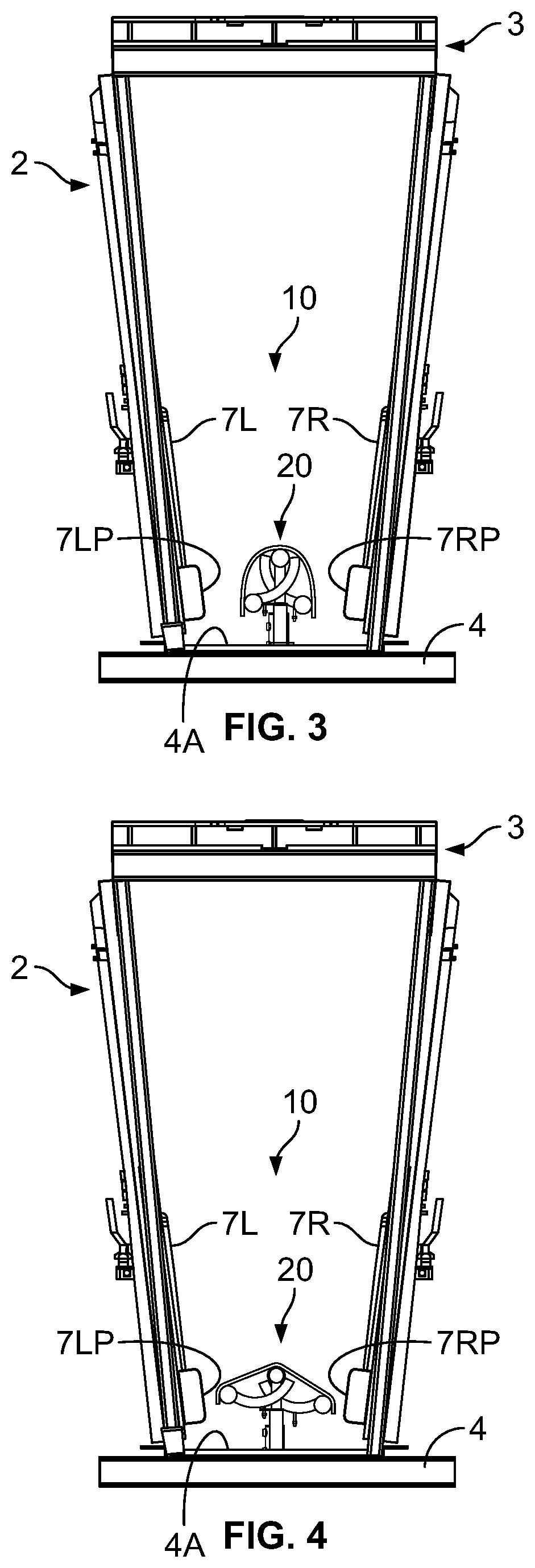 Patent US12457994 Figure 4 – Apparatus for restraining the lower legs and feet of a livestock animal