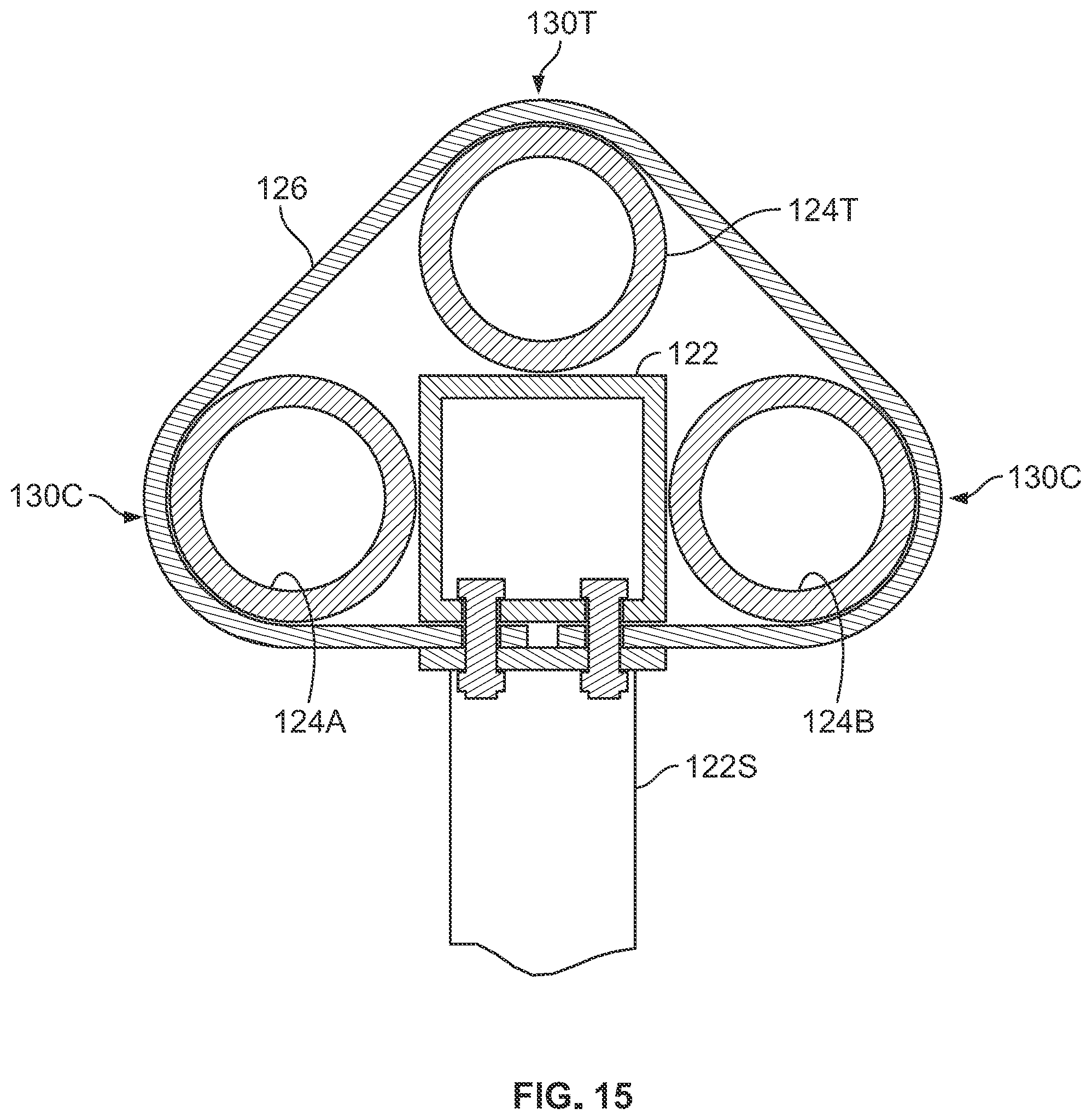 Patent US12457994 Figure 14 – Apparatus for restraining the lower legs and feet of a livestock animal