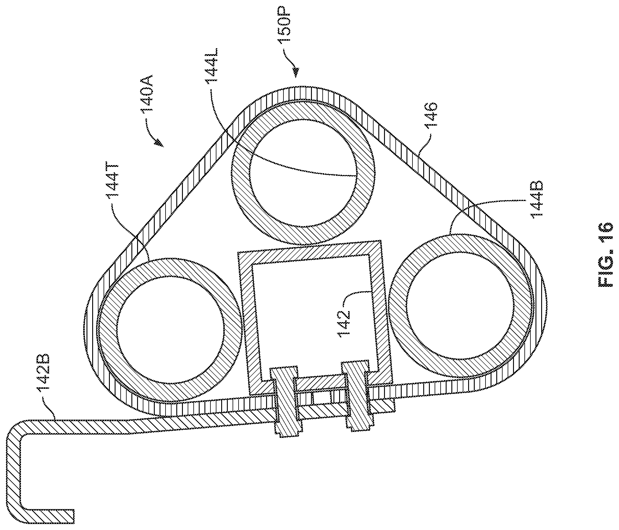 Patent US12457994 Figure 15 – Apparatus for restraining the lower legs and feet of a livestock animal