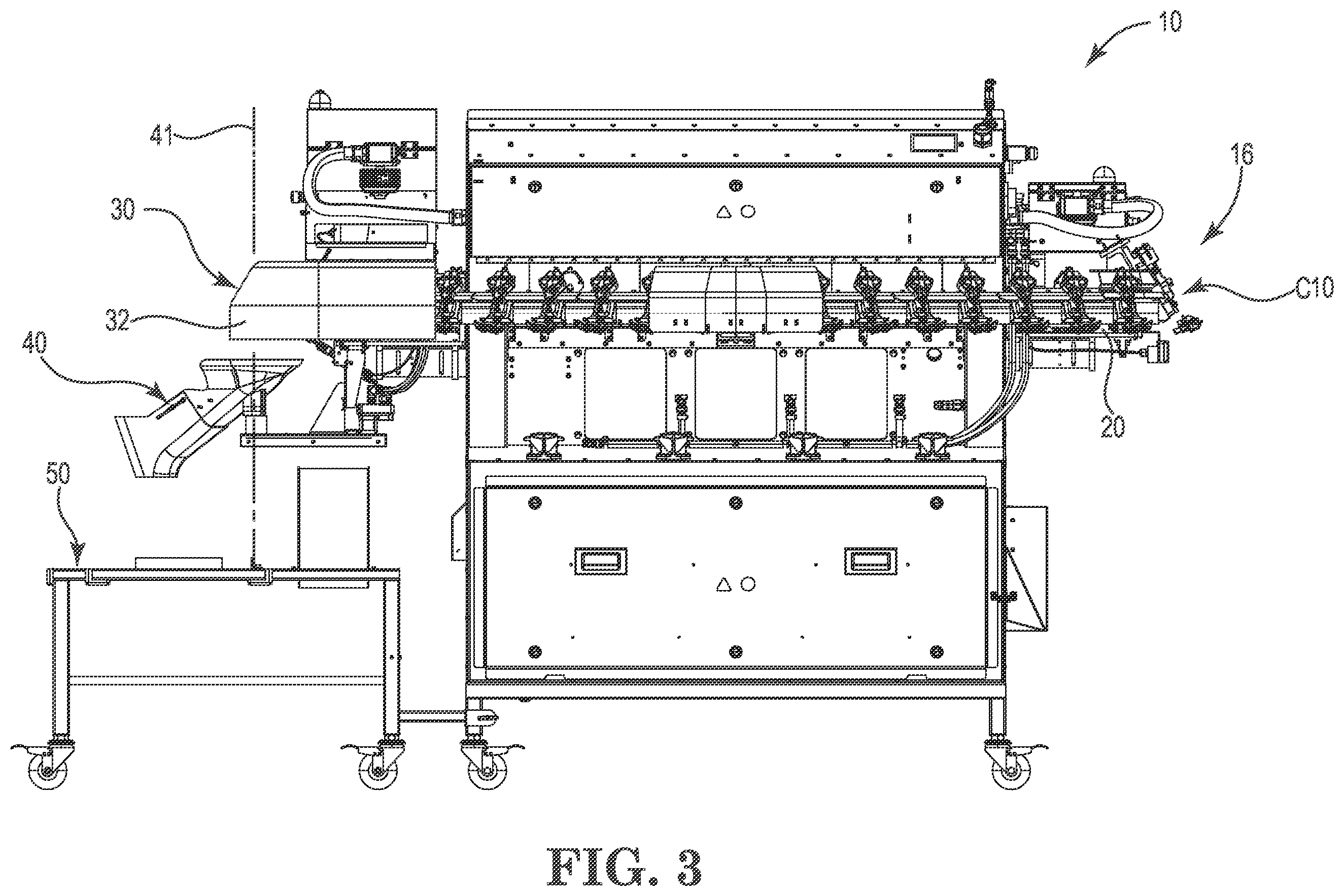 Patent US12457999 Figure 3 – Poultry cradle unloading systems and methods