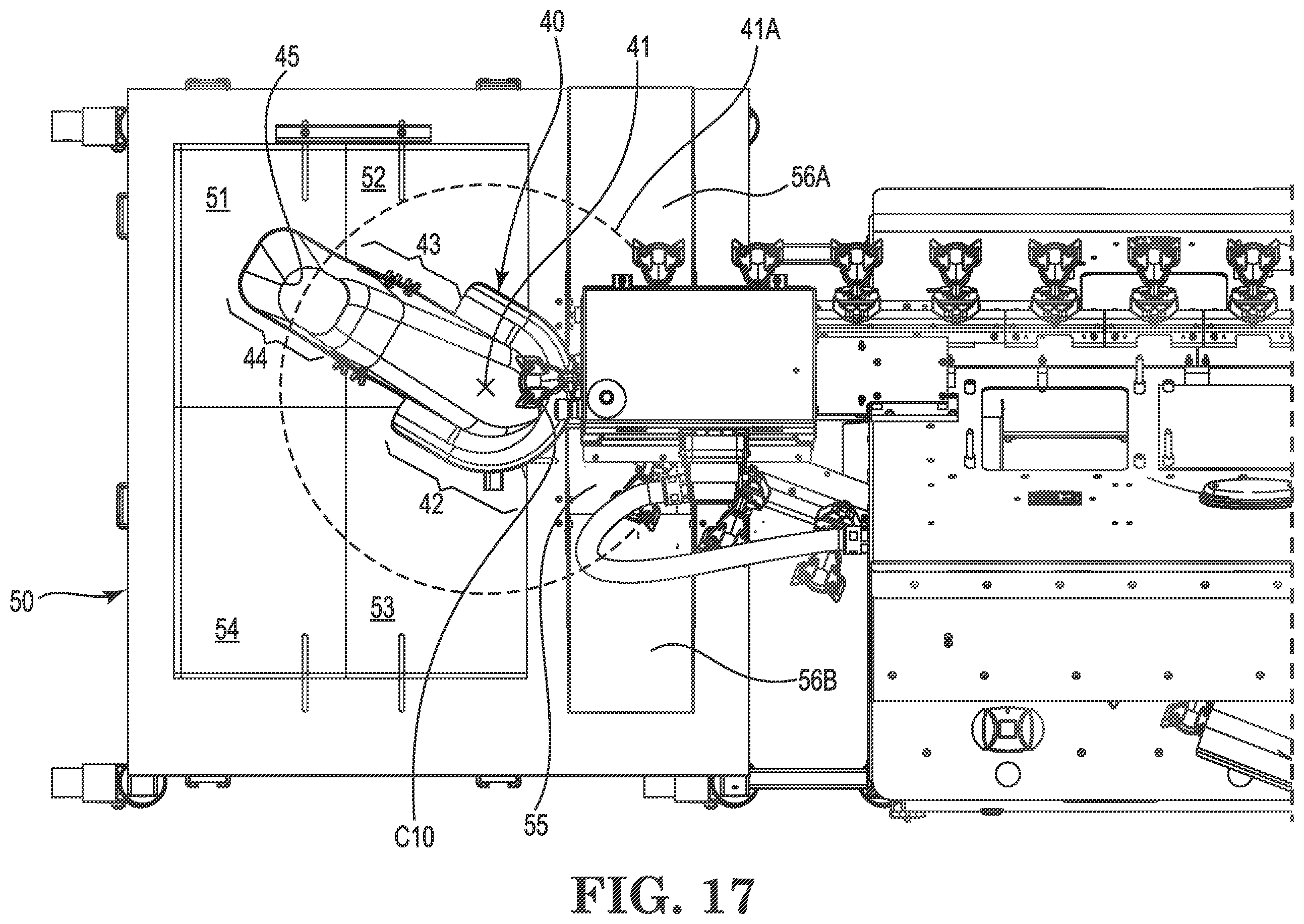 Patent US12457999 Figure 17 – Poultry cradle unloading systems and methods