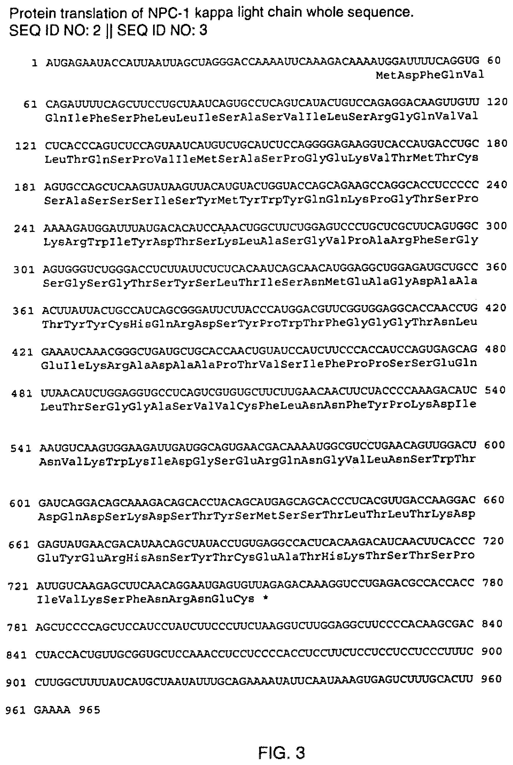 Patent US12460013 Figure 3 – Recombinant monoclonal antibodies and corresponding antigens for colon and pancreatic cancers