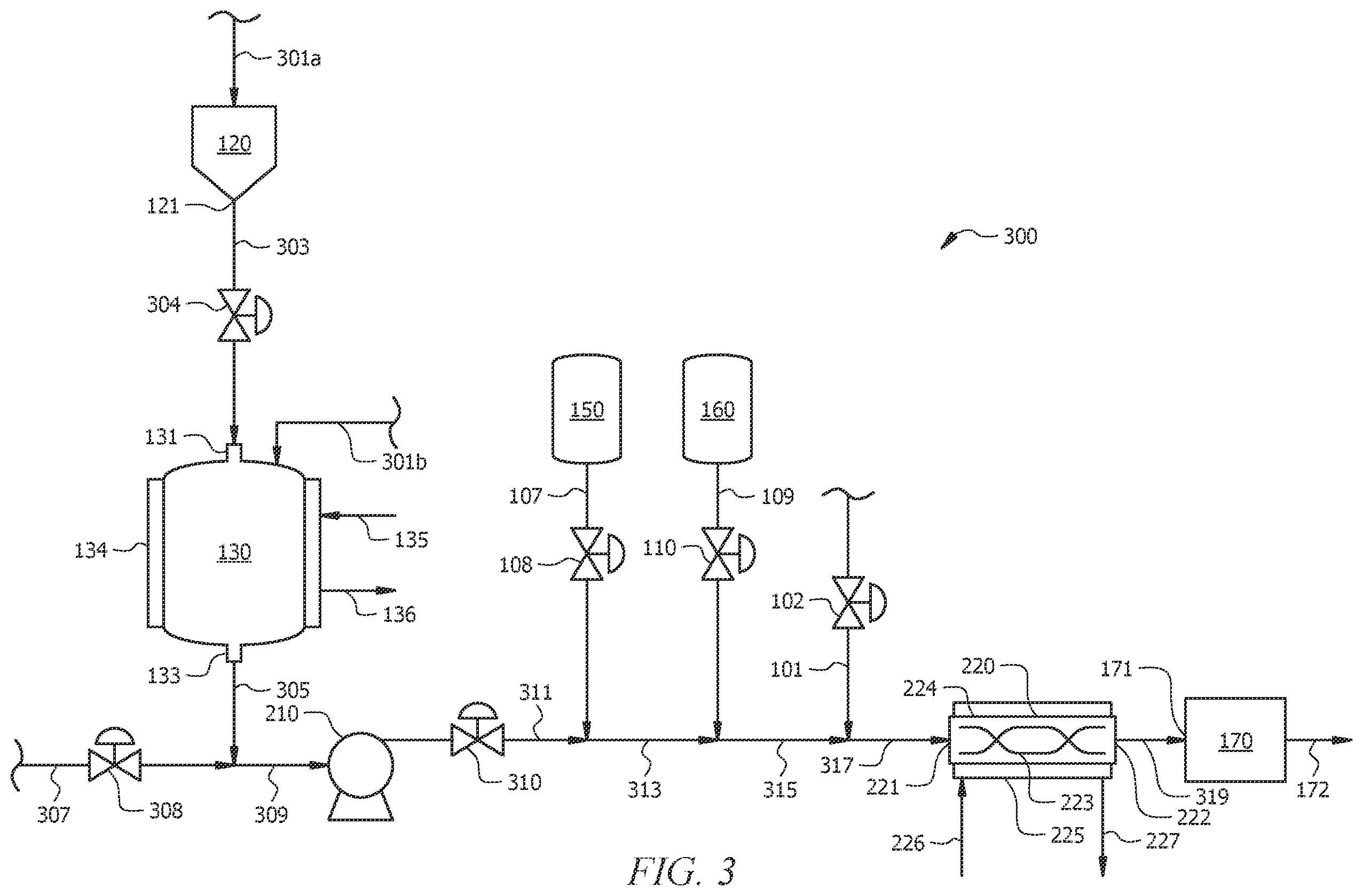 Patent US12460023 Figure 3 – Catalyst pretreatment and feeding system for polypropylene production