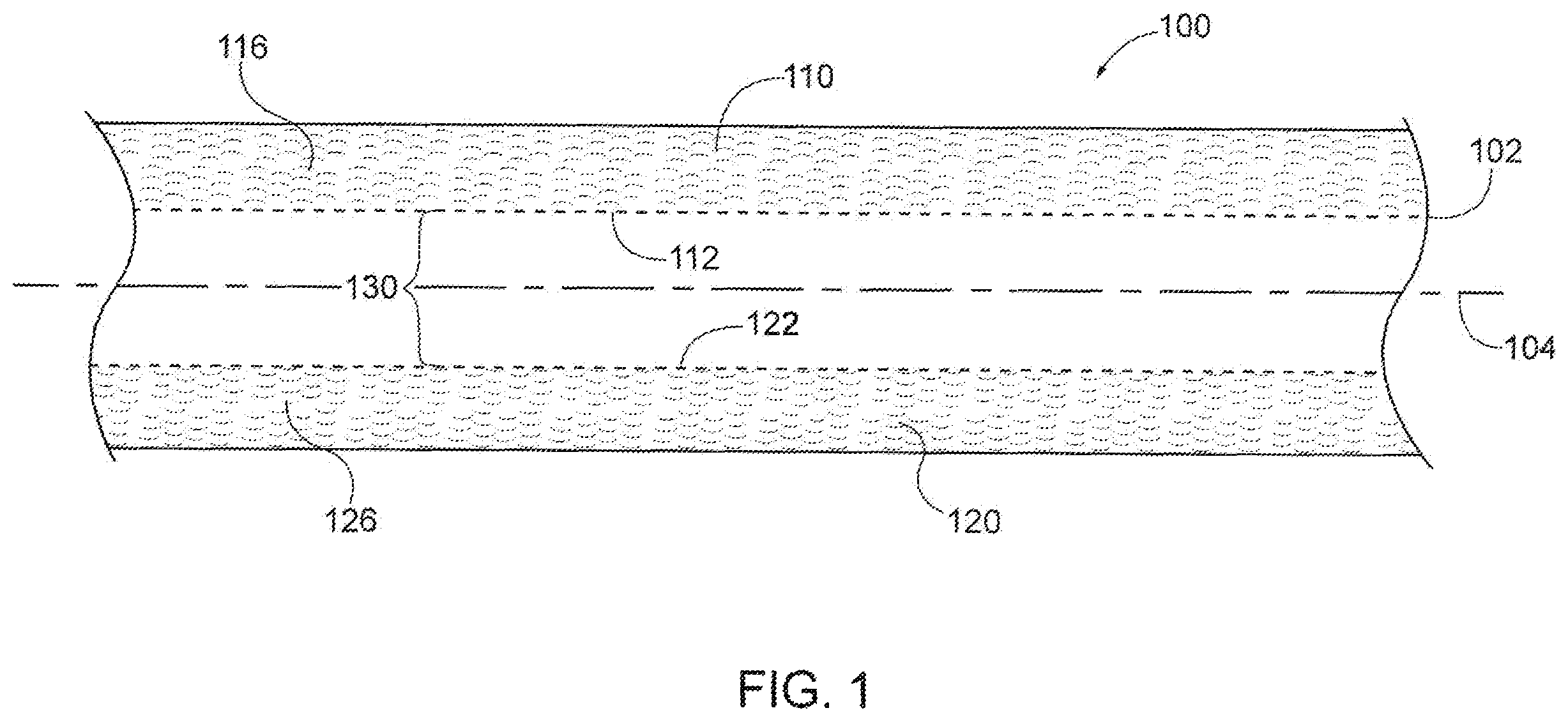 Patent US12460107 Figure 1 – Tape with differing strength adhesives