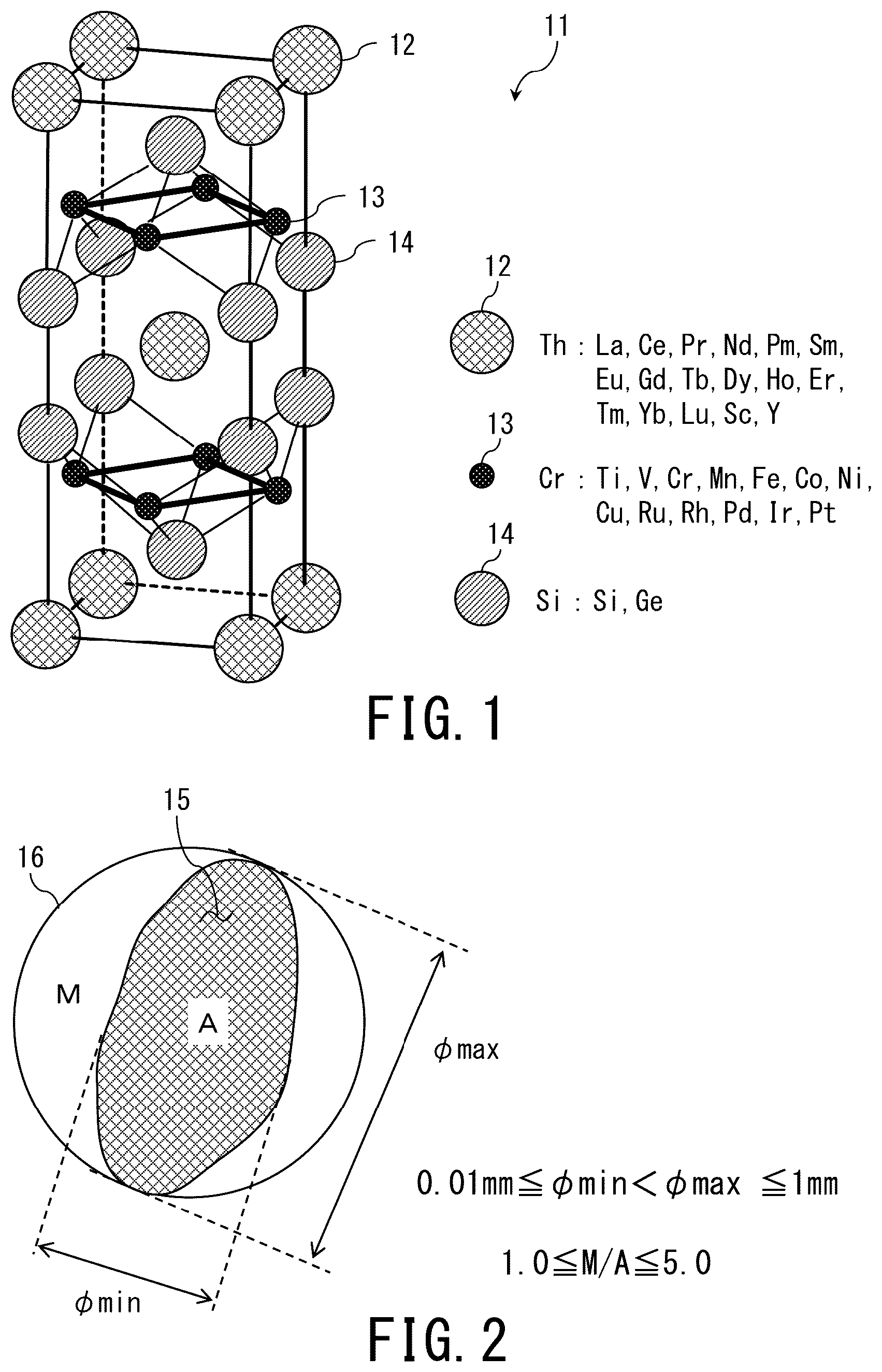 Patent US12460117 — Cold storage material, refrigerator, device incorporating superconducting coil, and method of manufacturing cold storage material — Figure 1