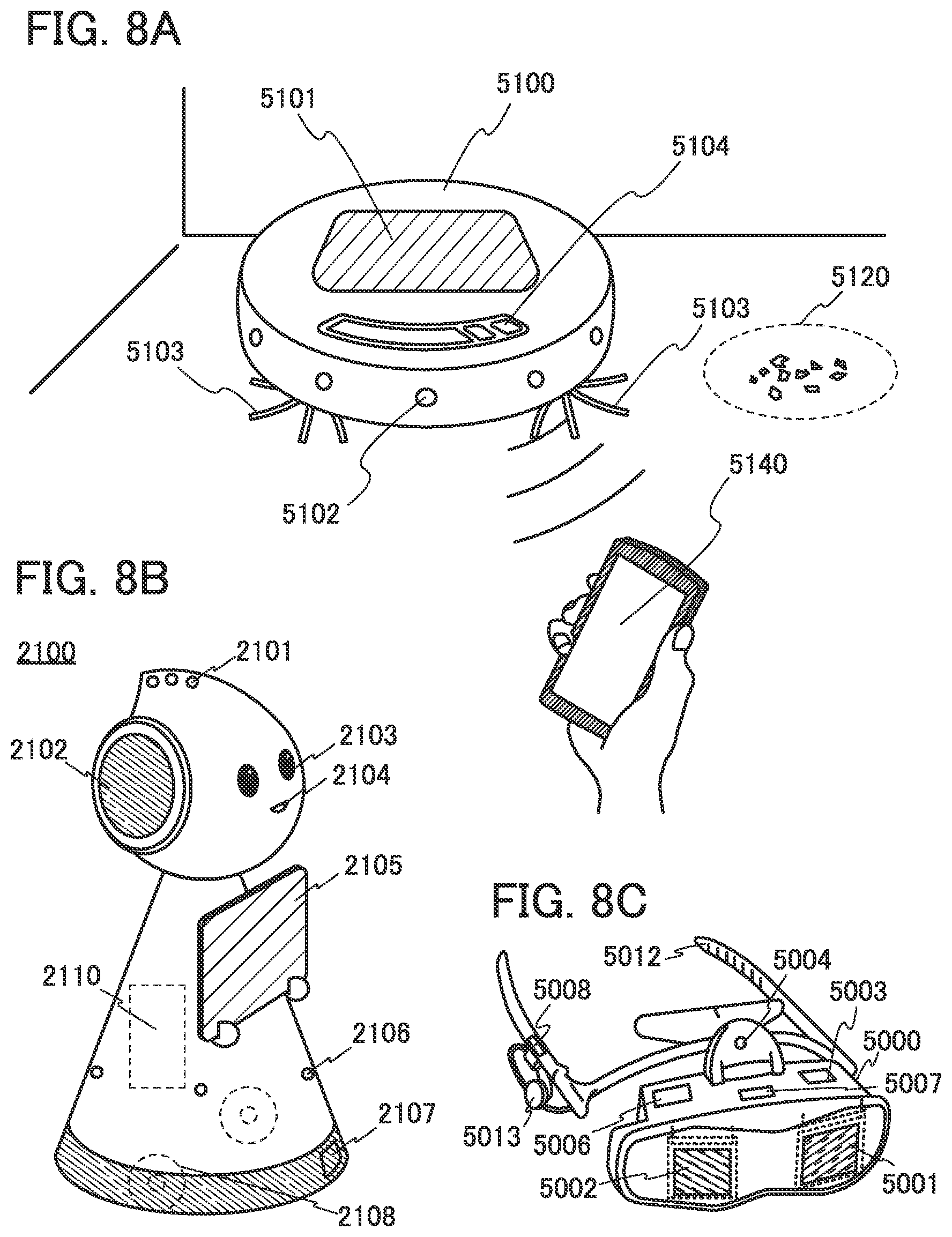 Patent US12460130 Figure 8 – Organic compound, light-emitting device, light-emitting apparatus, electronic equipment, lighting device, and electronic device