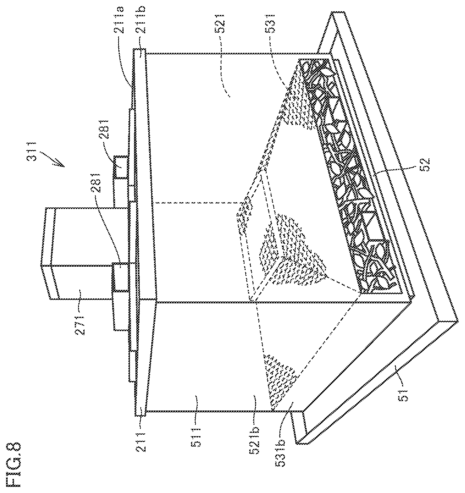 Patent US12460137 Figure 8 – Charcoal making apparatus