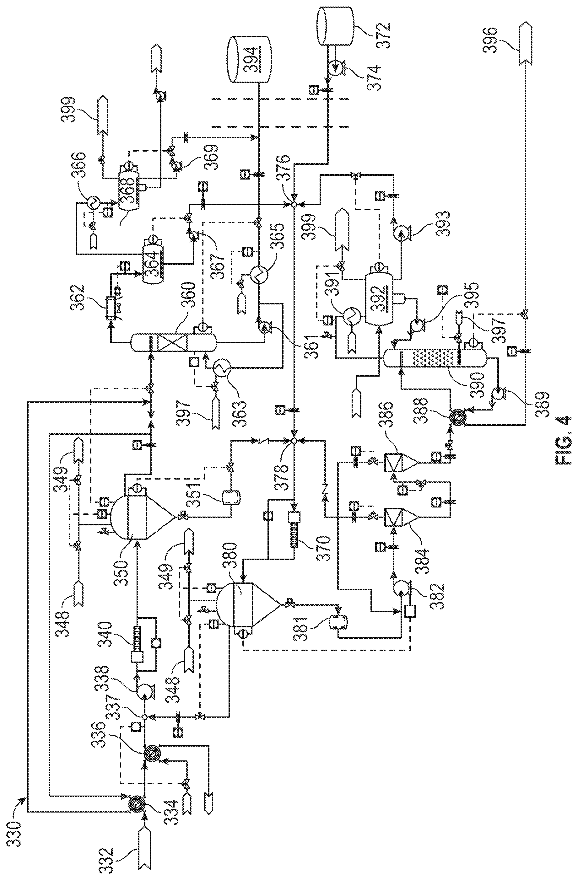 Patent US12460139 Figure 4 – Solvent extraction system and process for hydrothermal liquefaction