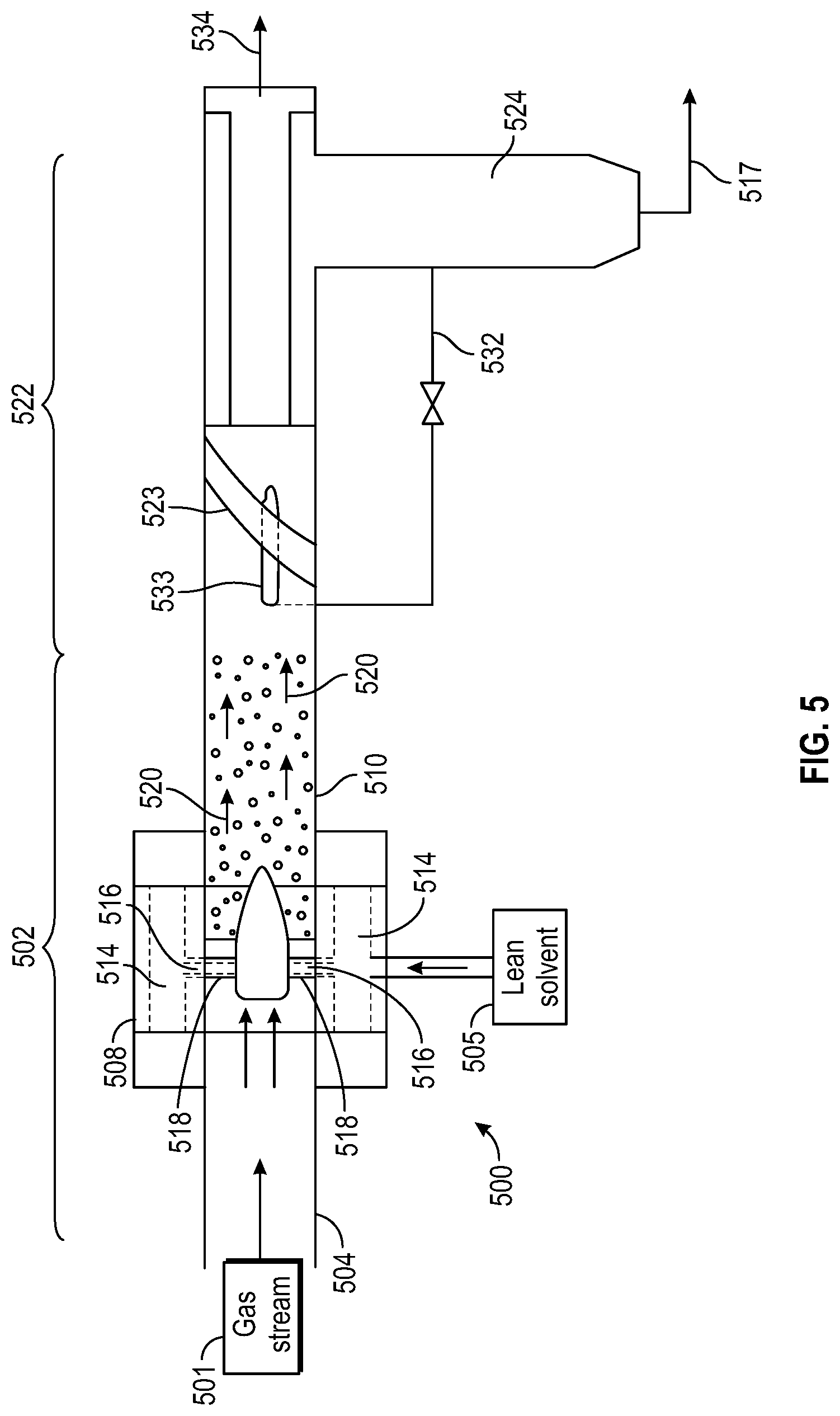 Patent US12460145 Figure 5 – Natural gas sweetening methods and related systems
