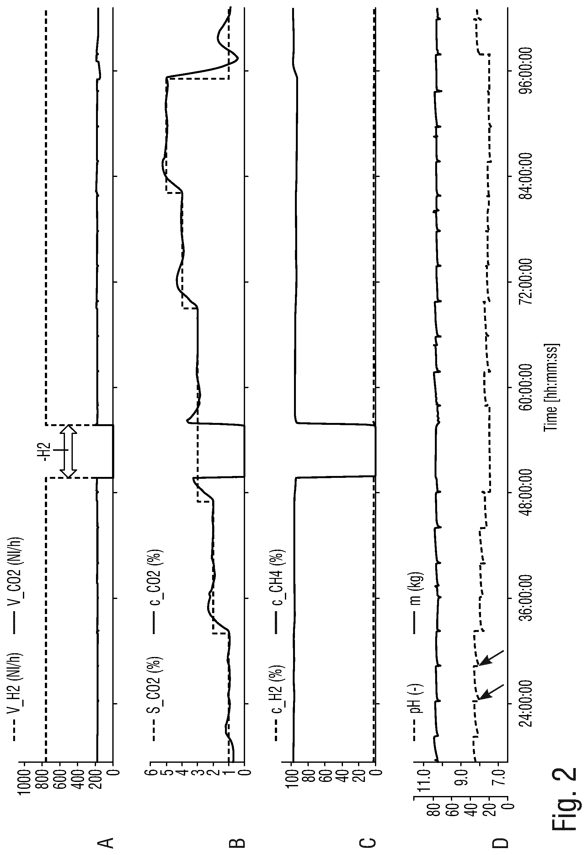 Patent US12460164 Figure 2 – Process for producing a methane-enriched gas