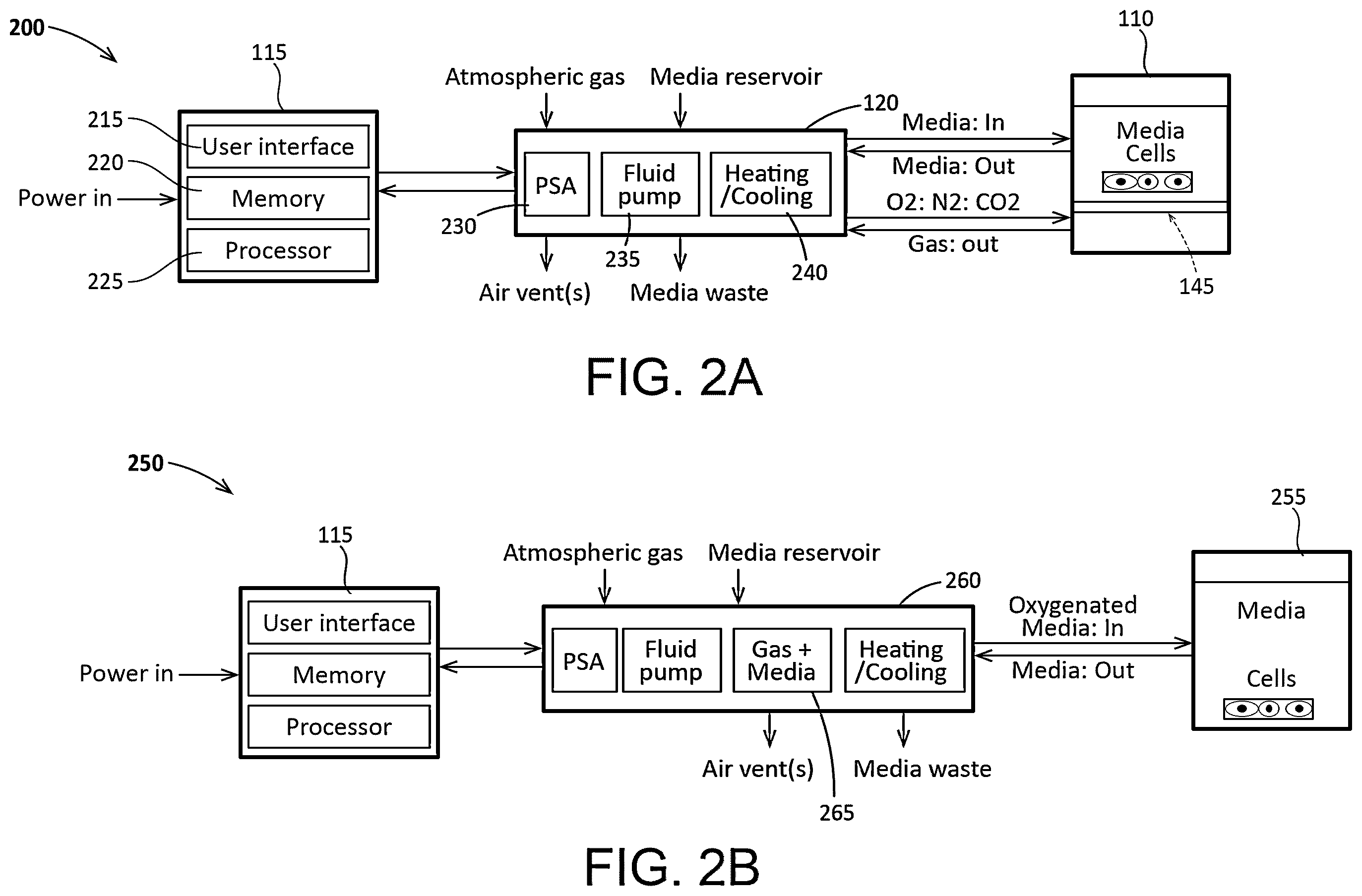 Patent US12460166 Figure 2 – Cell culture system with controlled gas transfer boundary conditions