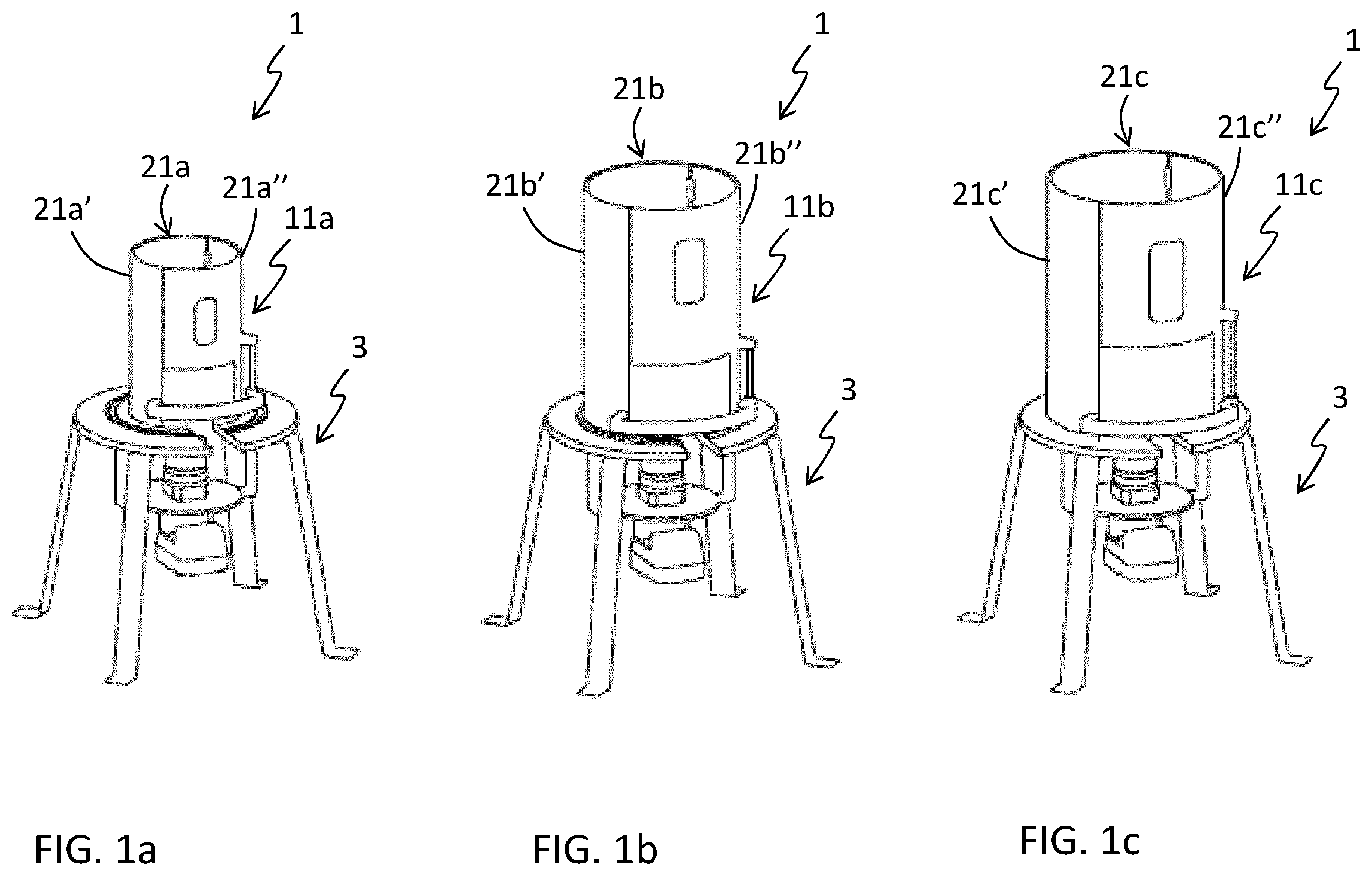Patent US12460169 Figure 1 – Bioreactor support system