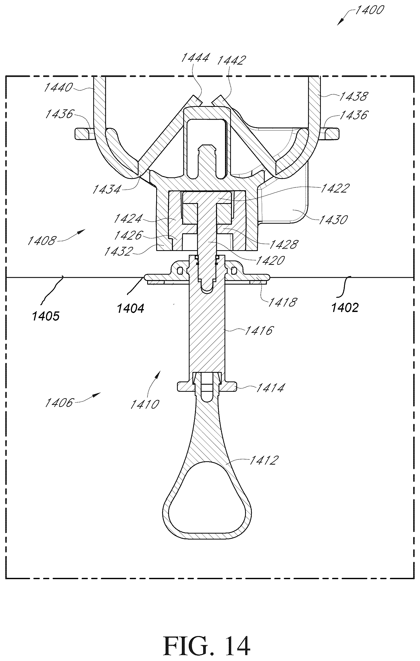 Patent US12460171 Figure 14 – Fluid mixing systems including helical mixing assembly with impeller attachment
