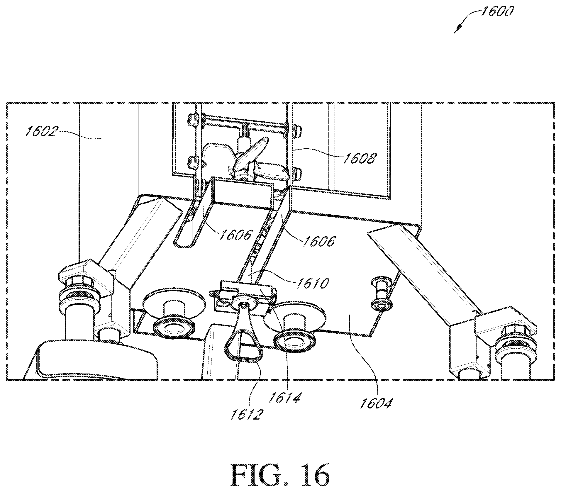 Patent US12460171 Figure 16 – Fluid mixing systems including helical mixing assembly with impeller attachment