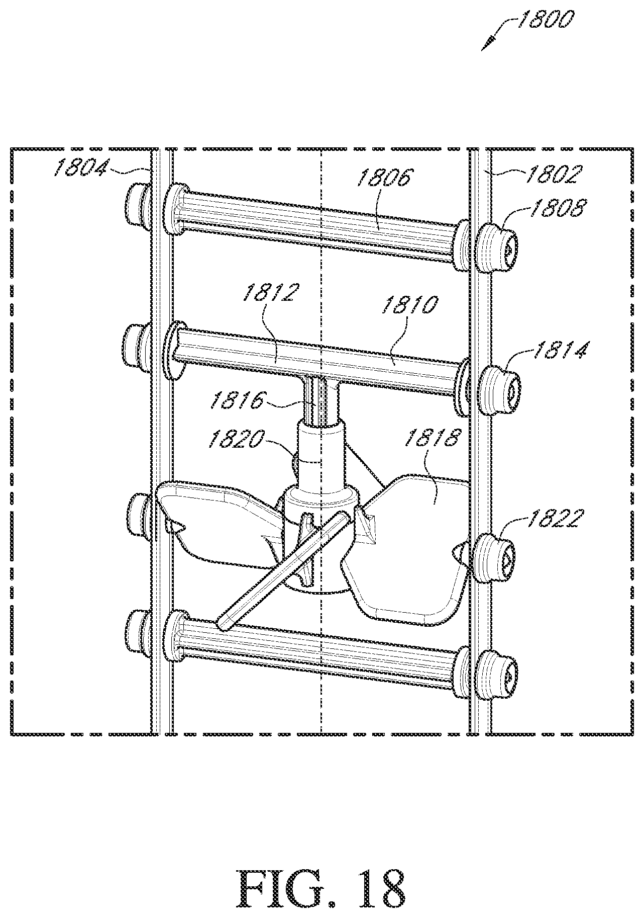 Patent US12460171 Figure 18 – Fluid mixing systems including helical mixing assembly with impeller attachment