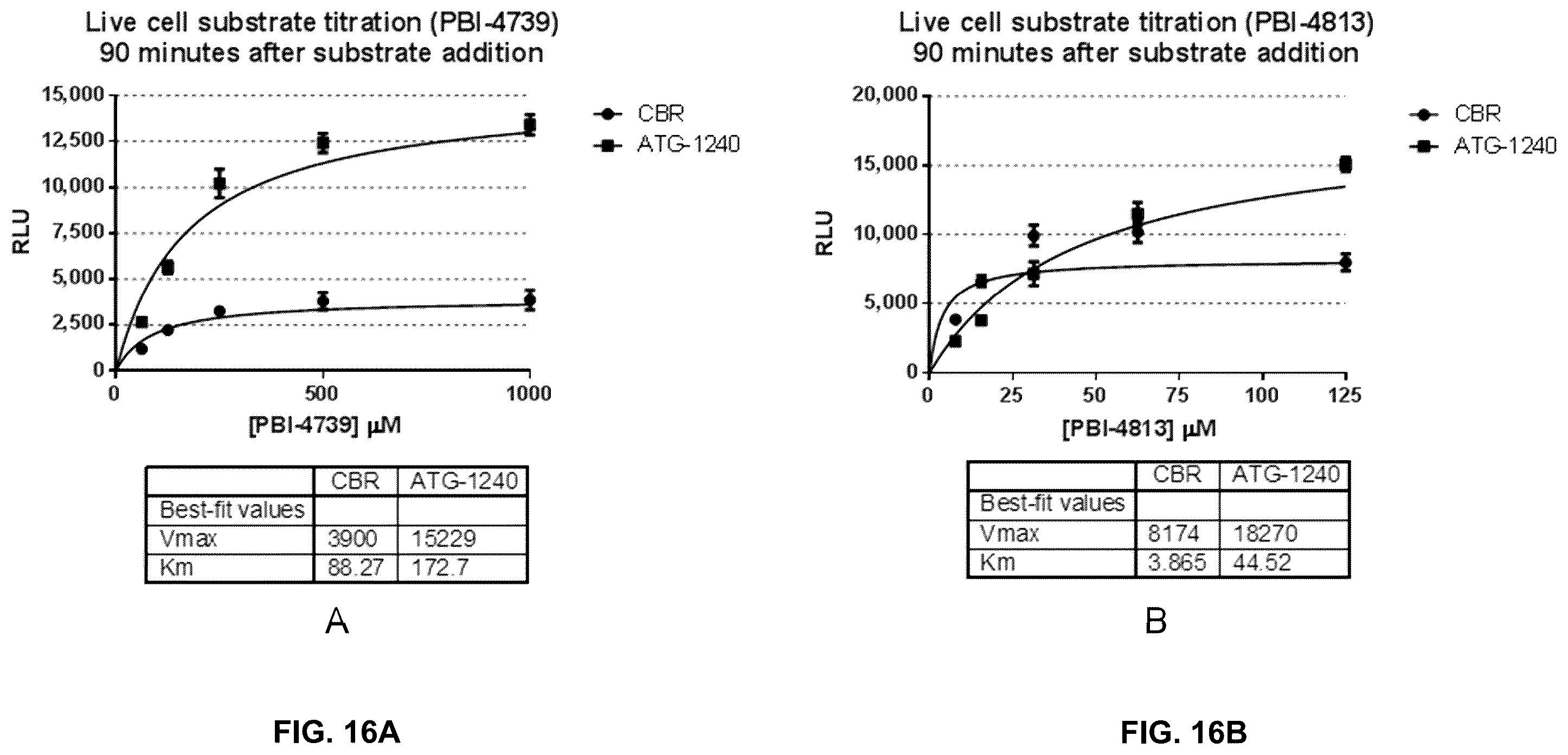 Patent US12460245 Figure 16 – Luciferase sequences utilizing infrared-emitting substrates to produce enhanced luminescence
