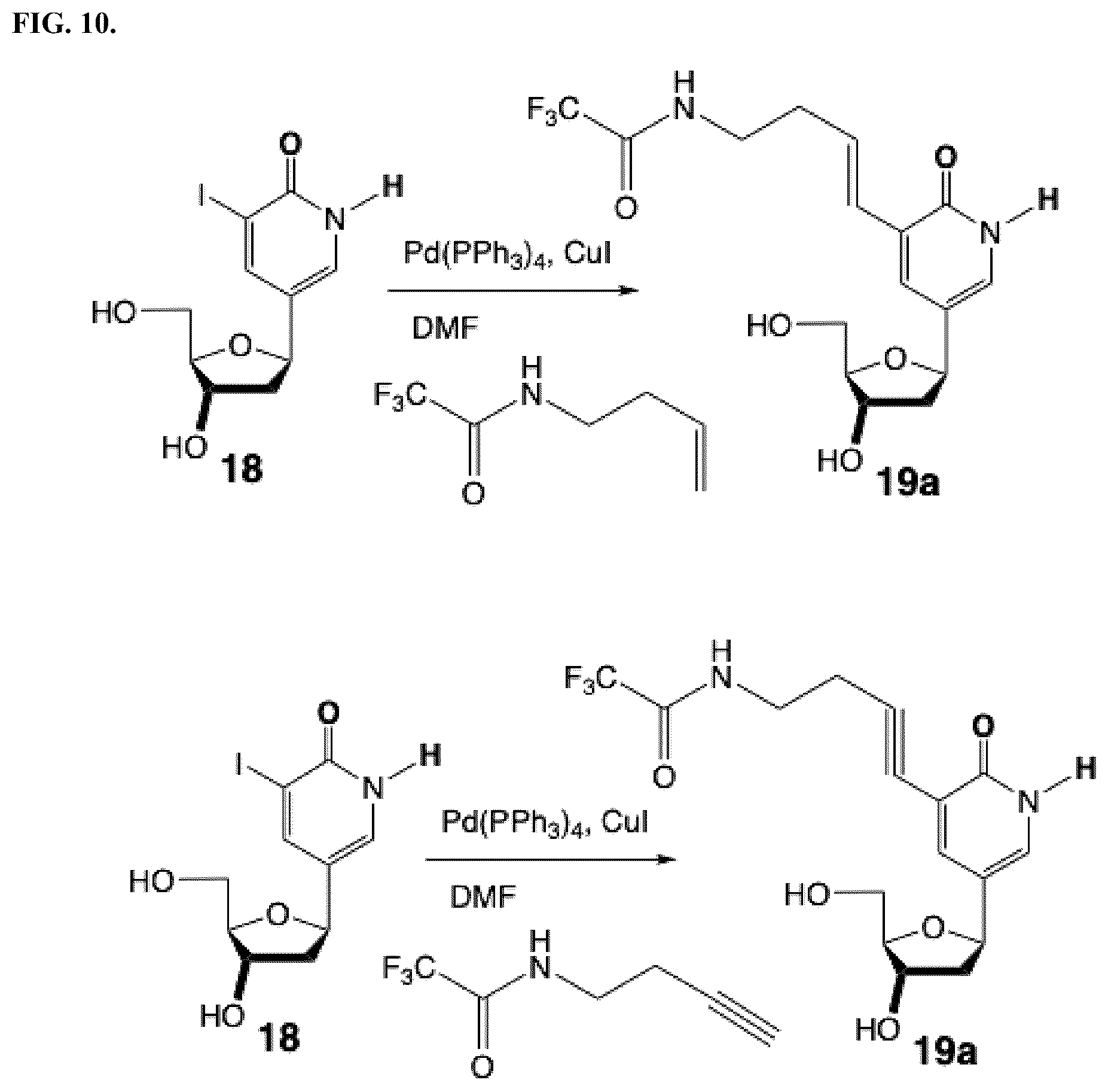 Patent US12460256 Figure 11 – Nucleotide analogs for efficient DNA and RNA amplification