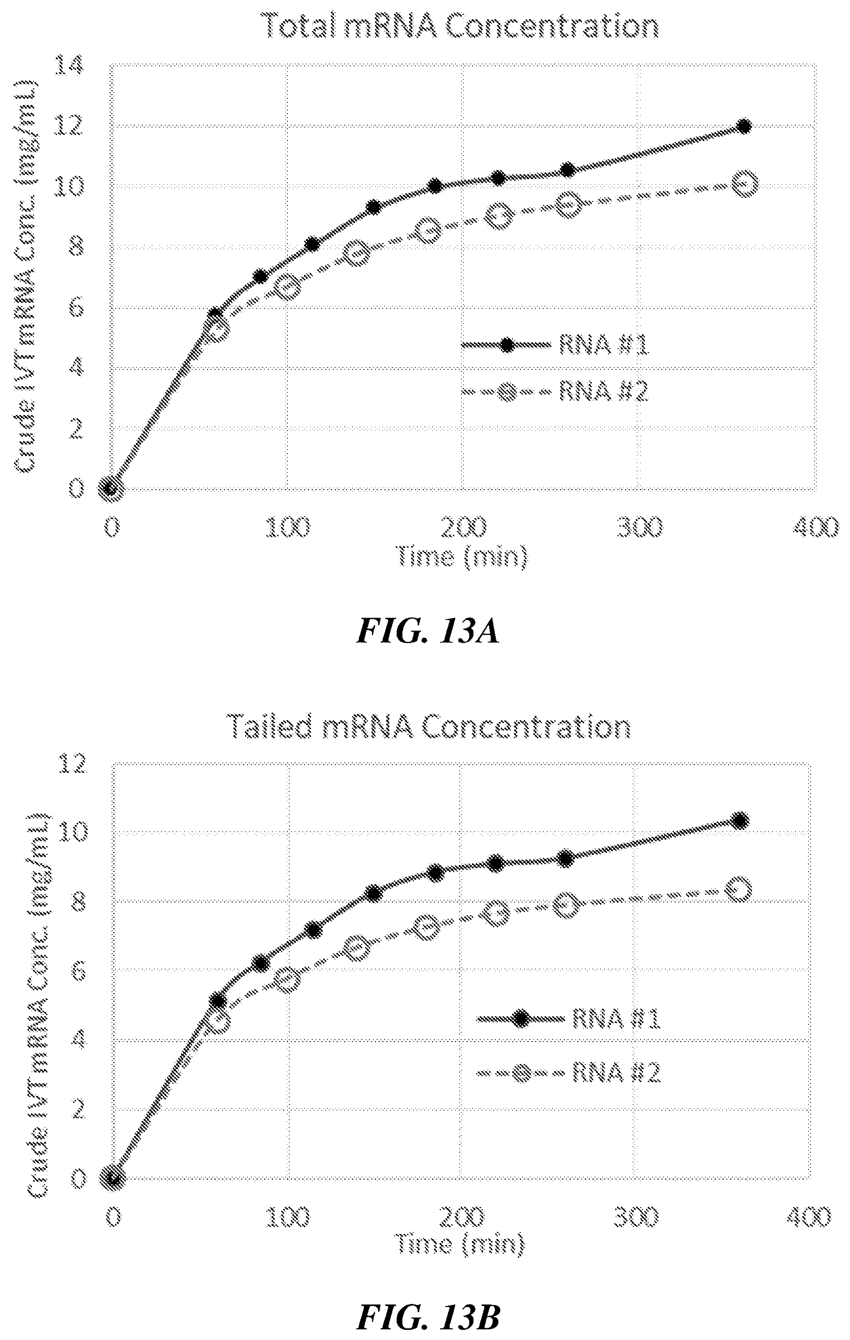 Patent US12460259 Figure 13 – Fed-batch in vitro transcription process