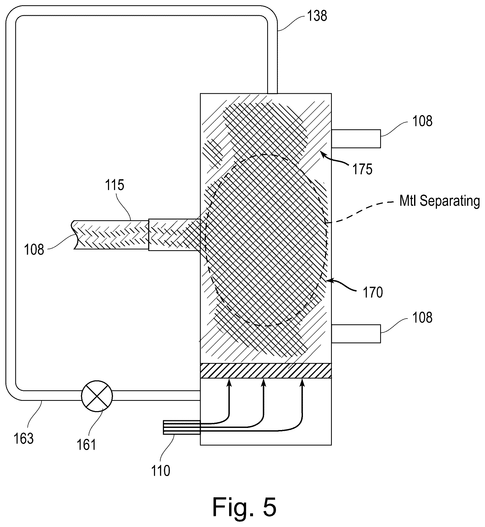 Patent US12460276 Figure 5 – Advanced beneficiation process for beneficiation, mobilization, extraction, separation, and concentration of mineralogical resources