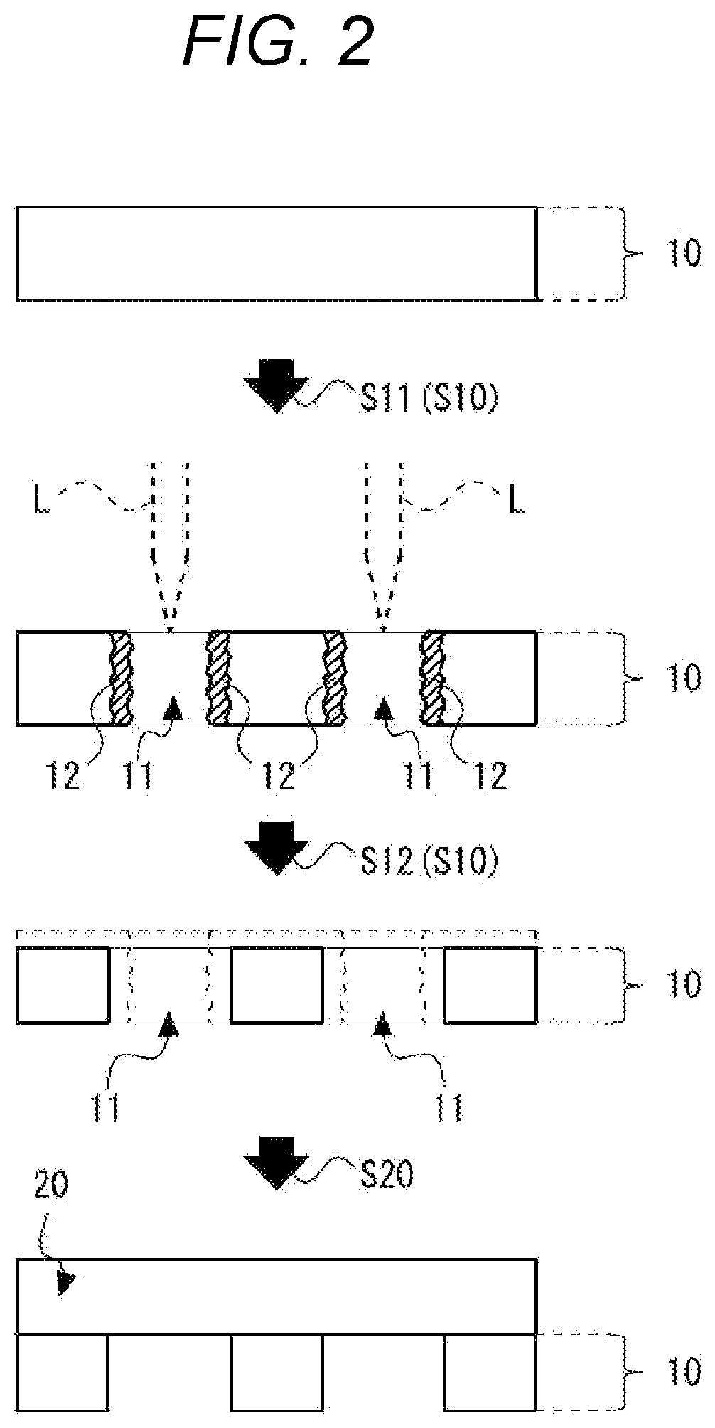 Patent US12460315 Figure 2 – Method for manufacturing semiconductor substrates and method for suppressing introduction of displacement to growth layer