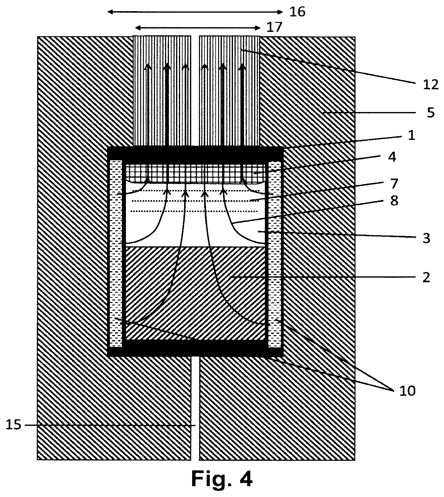 Patent US12460316 Figure 6 – Crystal growing unit for producing a single crystal