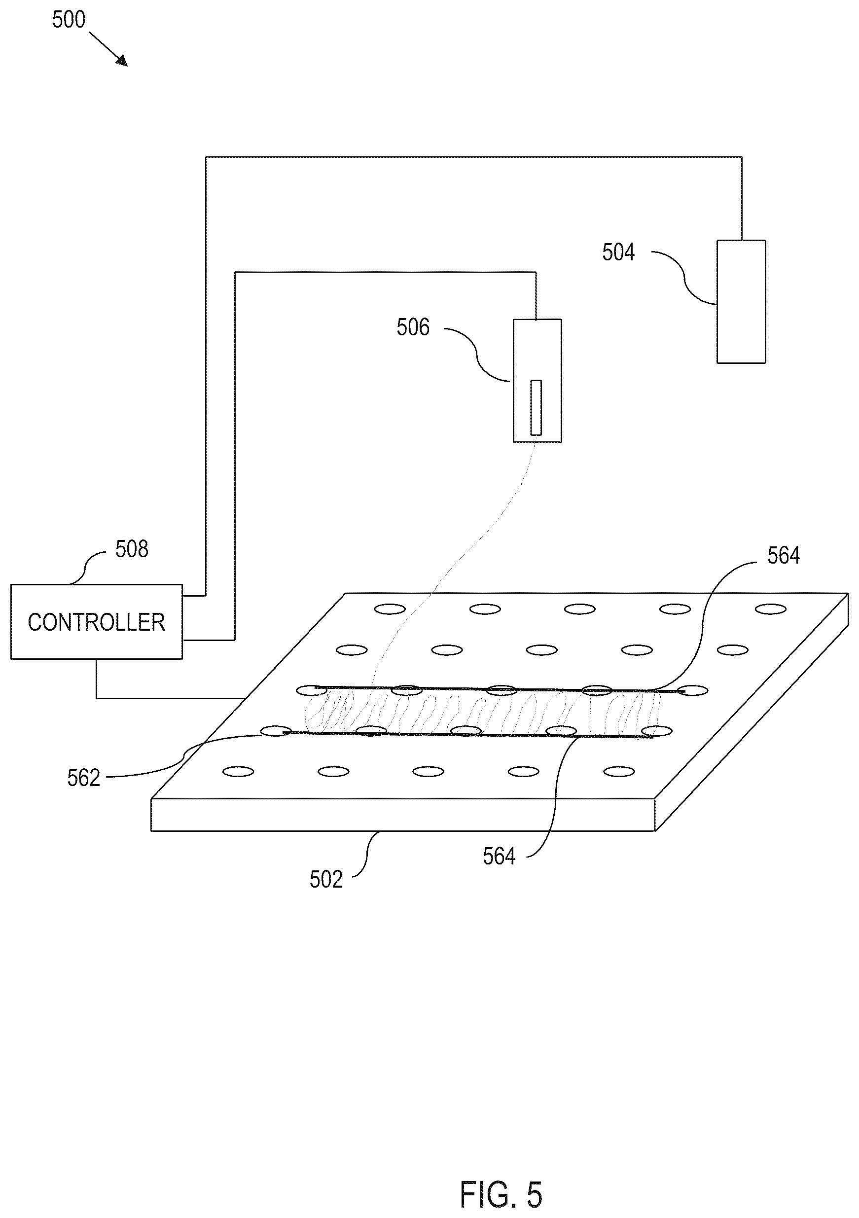 Patent US12460320 Figure 5 – Creating defined electrospun fiber geometries