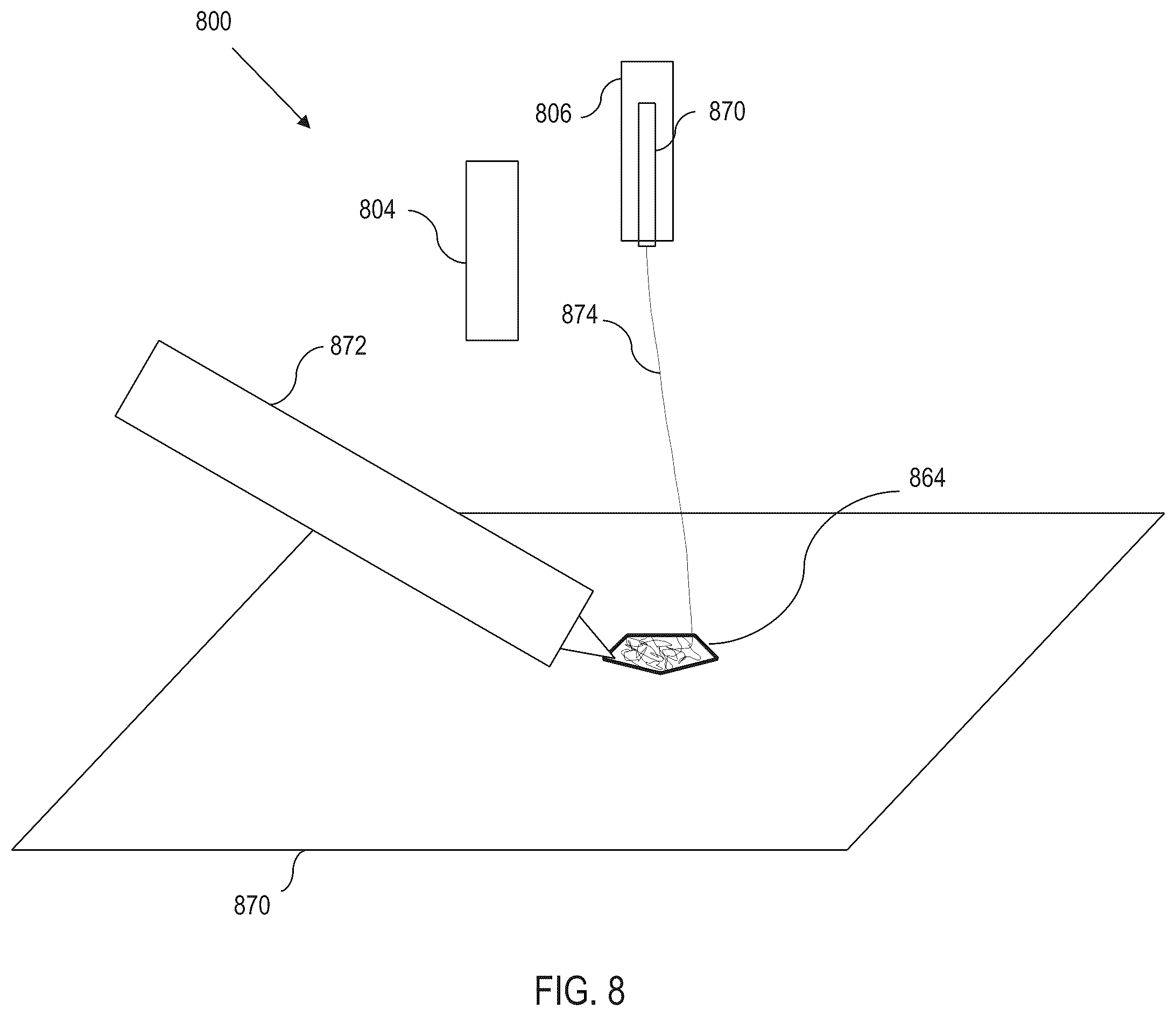 Patent US12460320 Figure 8 – Creating defined electrospun fiber geometries