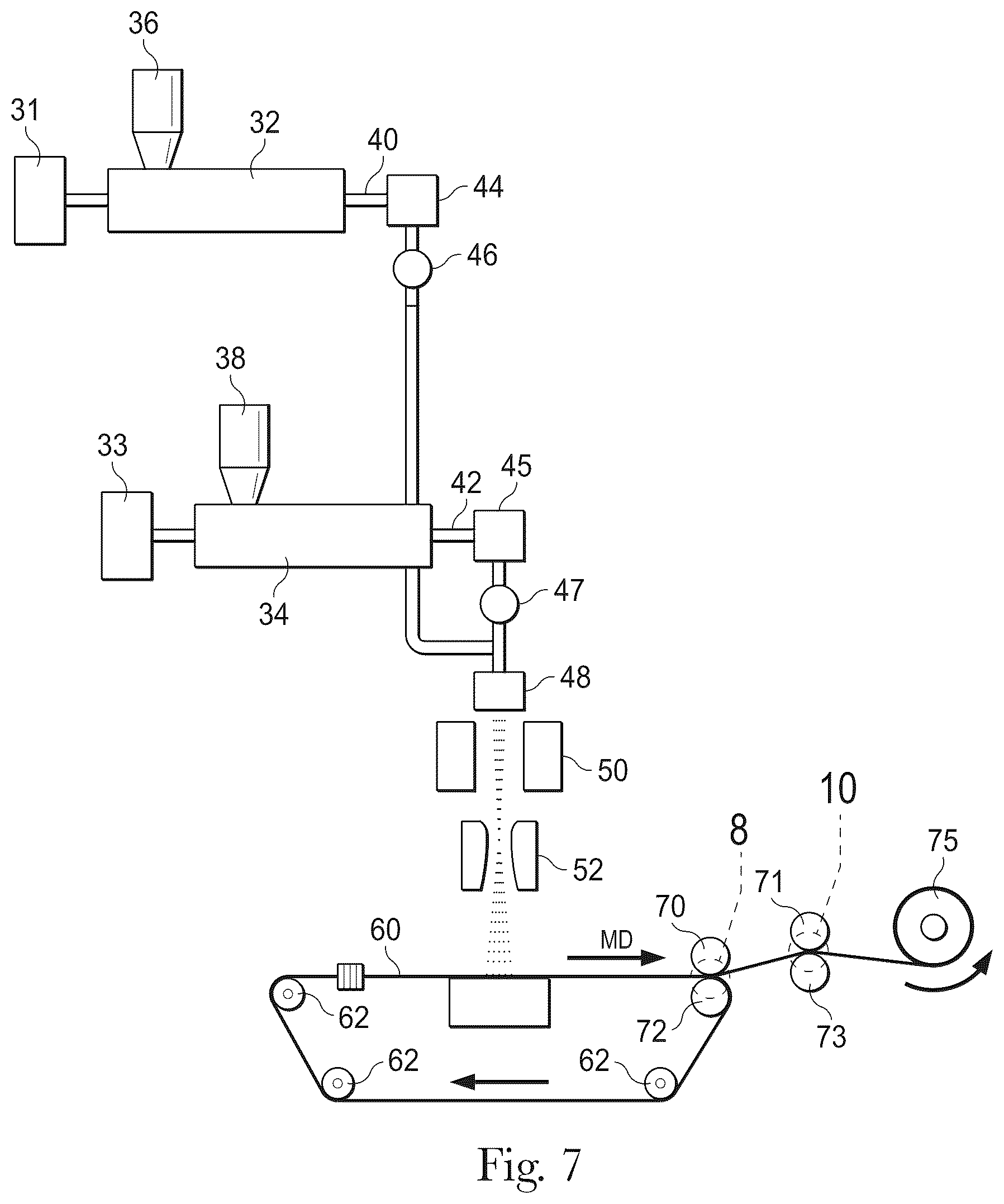 Patent US12460321 Figure 4 – Shaped nonwoven