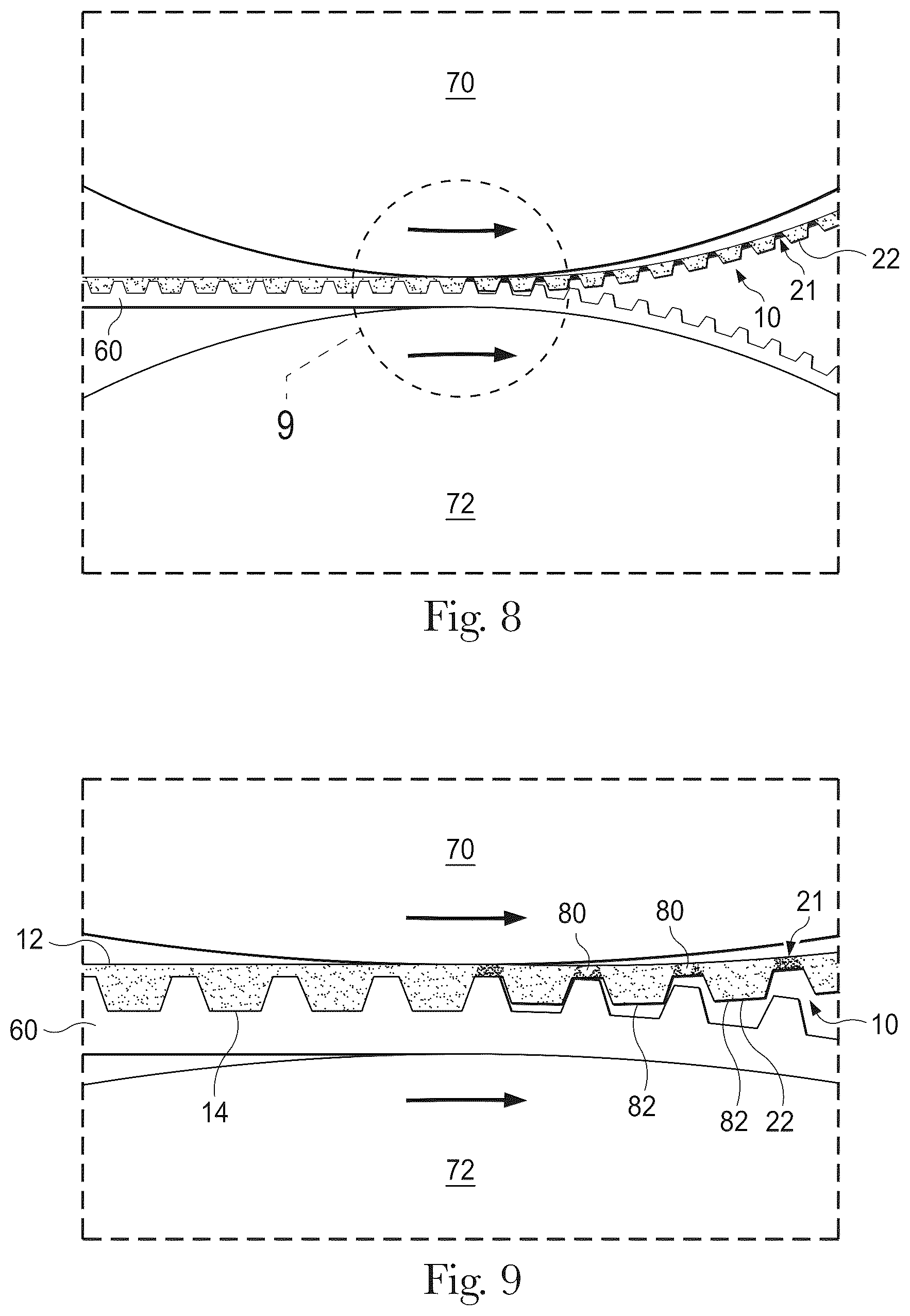 Patent US12460321 Figure 5 – Shaped nonwoven