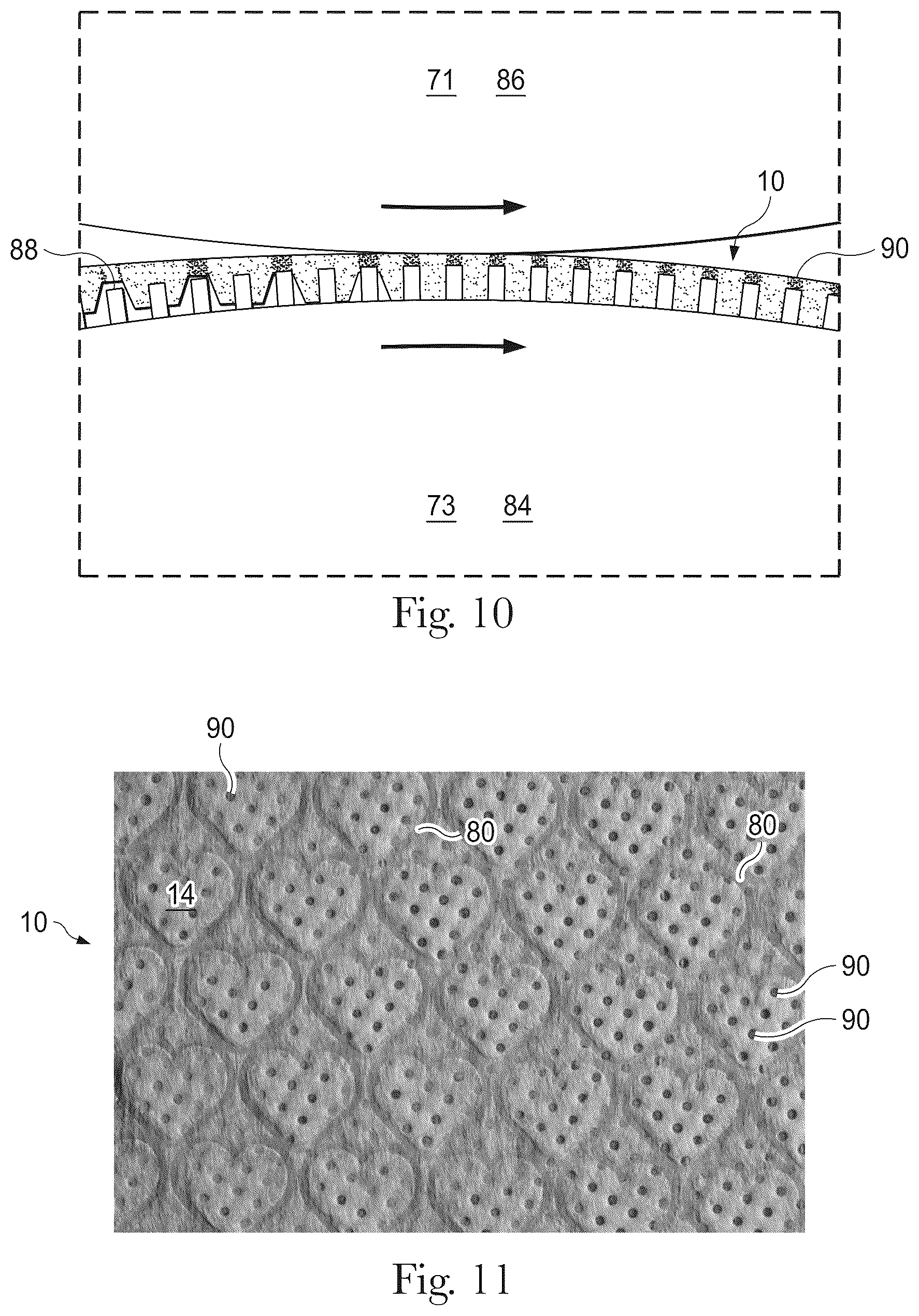 Patent US12460321 Figure 6 – Shaped nonwoven
