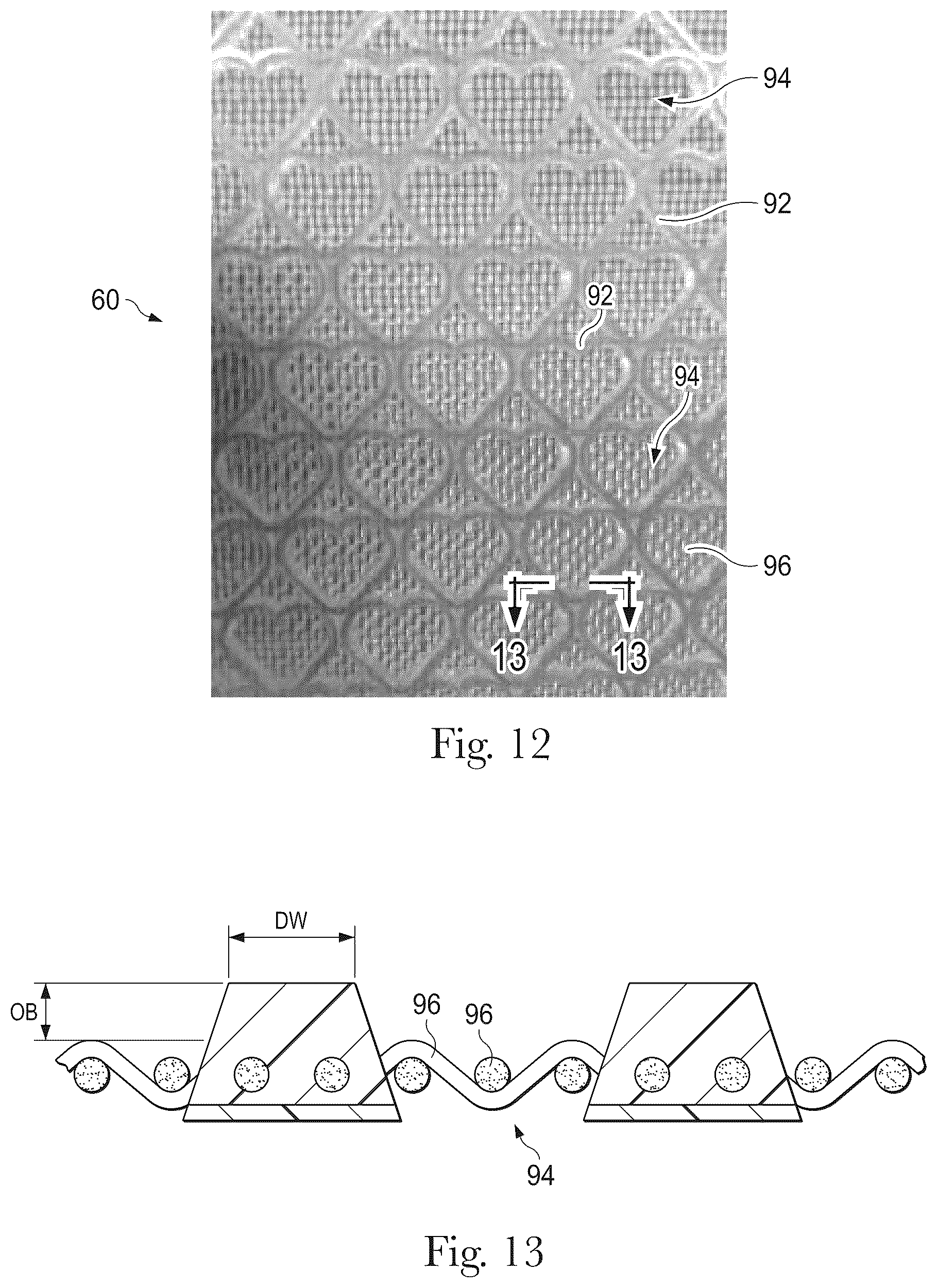 Patent US12460321 Figure 7 – Shaped nonwoven